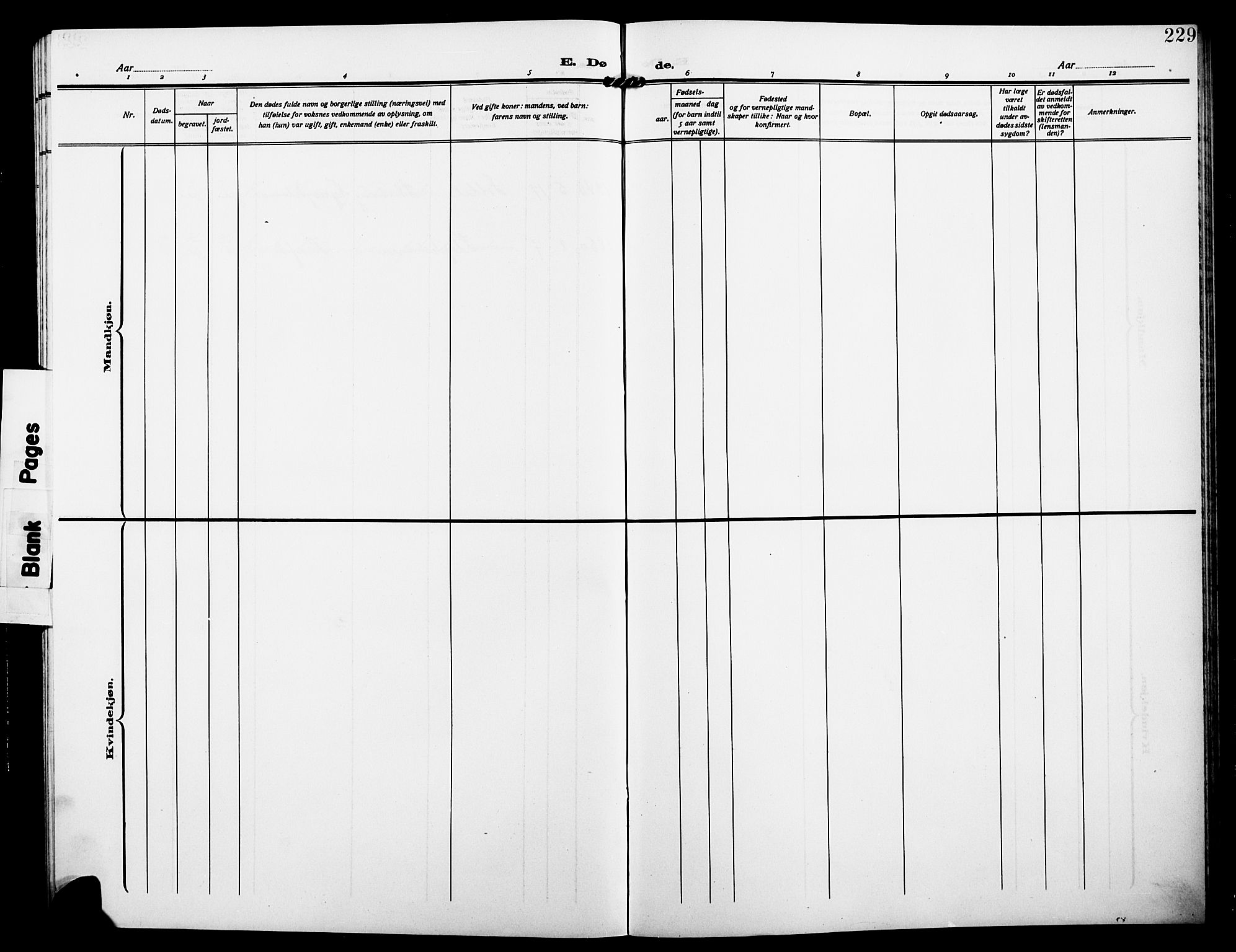 Alvdal prestekontor, AV/SAH-PREST-060/H/Ha/Hab/L0005: Parish register (copy) no. 5, 1908-1923, p. 229