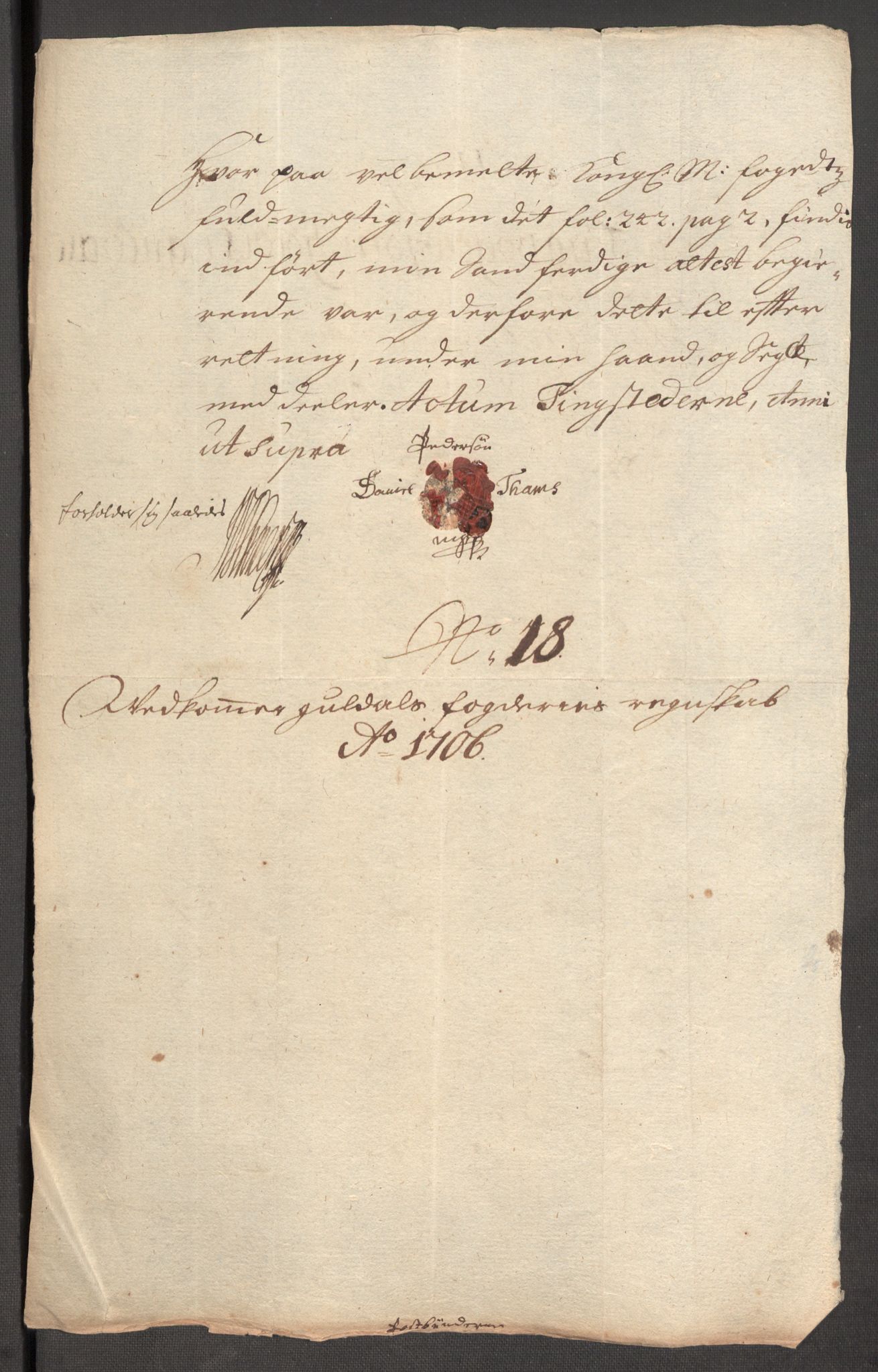 Rentekammeret inntil 1814, Reviderte regnskaper, Fogderegnskap, AV/RA-EA-4092/R60/L3956: Fogderegnskap Orkdal og Gauldal, 1706, p. 347