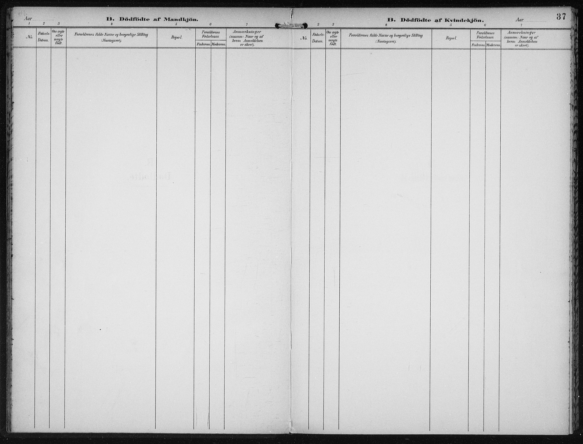 Den norske sjømannsmisjon i utlandet/New York, SAB/SAB/PA-0110/H/Ha/L0004: Parish register (official) no. A 4, 1893-1901, p. 37