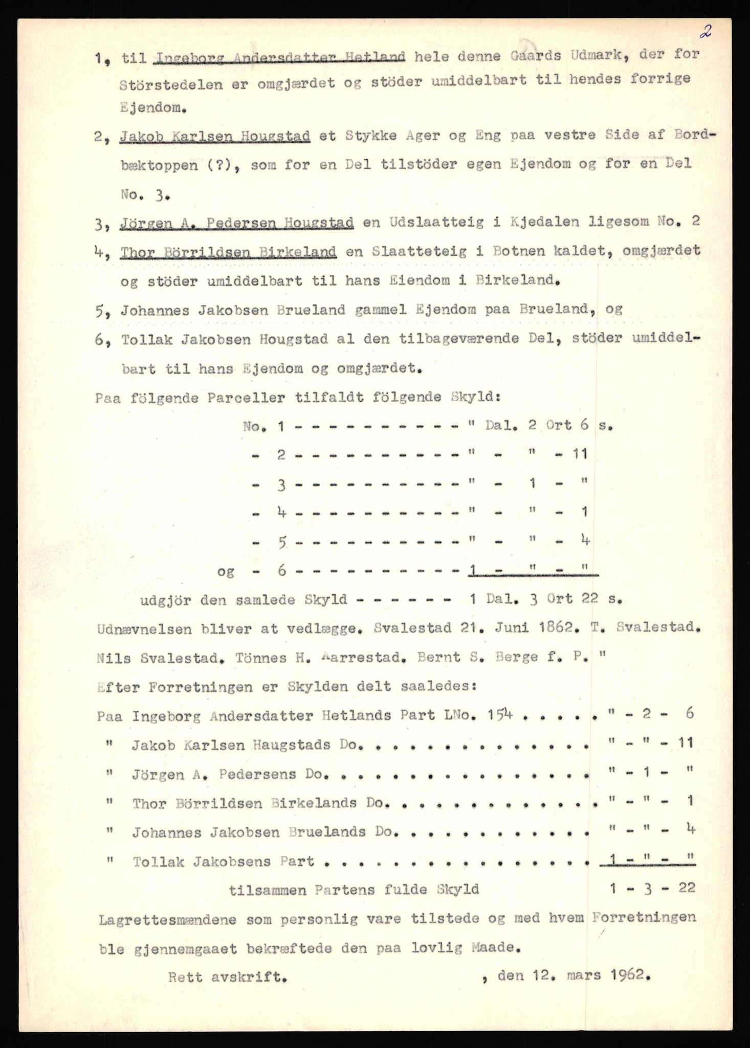 Statsarkivet i Stavanger, AV/SAST-A-101971/03/Y/Yj/L0038: Avskrifter sortert etter gårdsnavn: Hodne - Holte, 1750-1930, p. 187