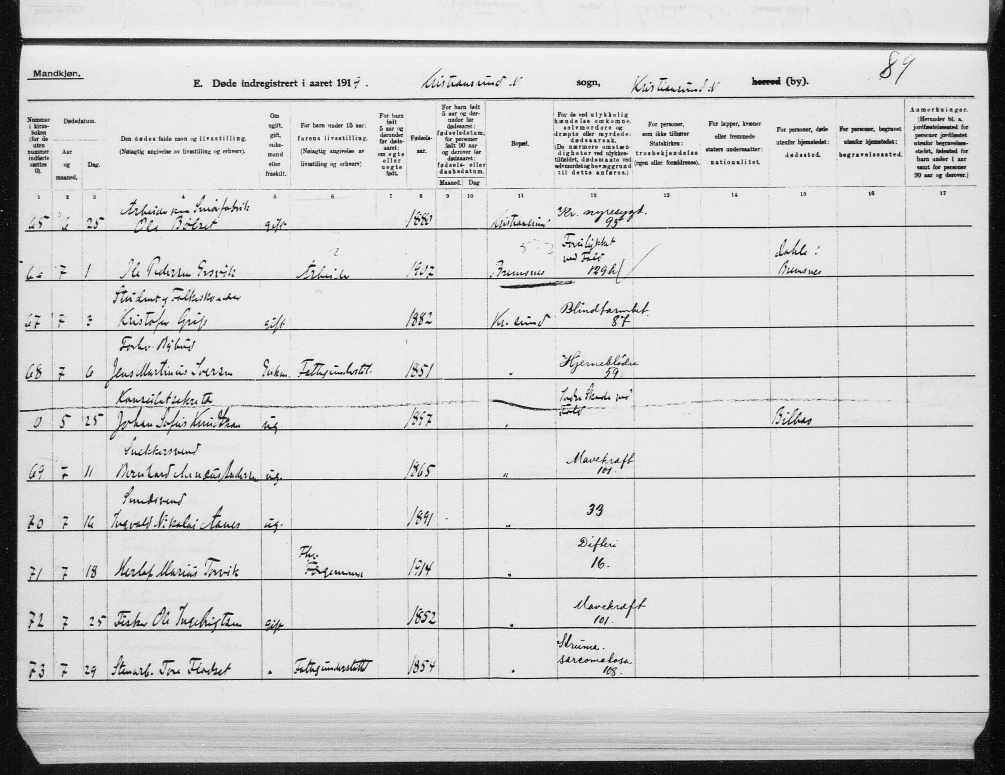 Ministerialprotokoller, klokkerbøker og fødselsregistre - Møre og Romsdal, AV/SAT-A-1454/572/L0863: Parish register (official) no. 572D07, 1917-1935