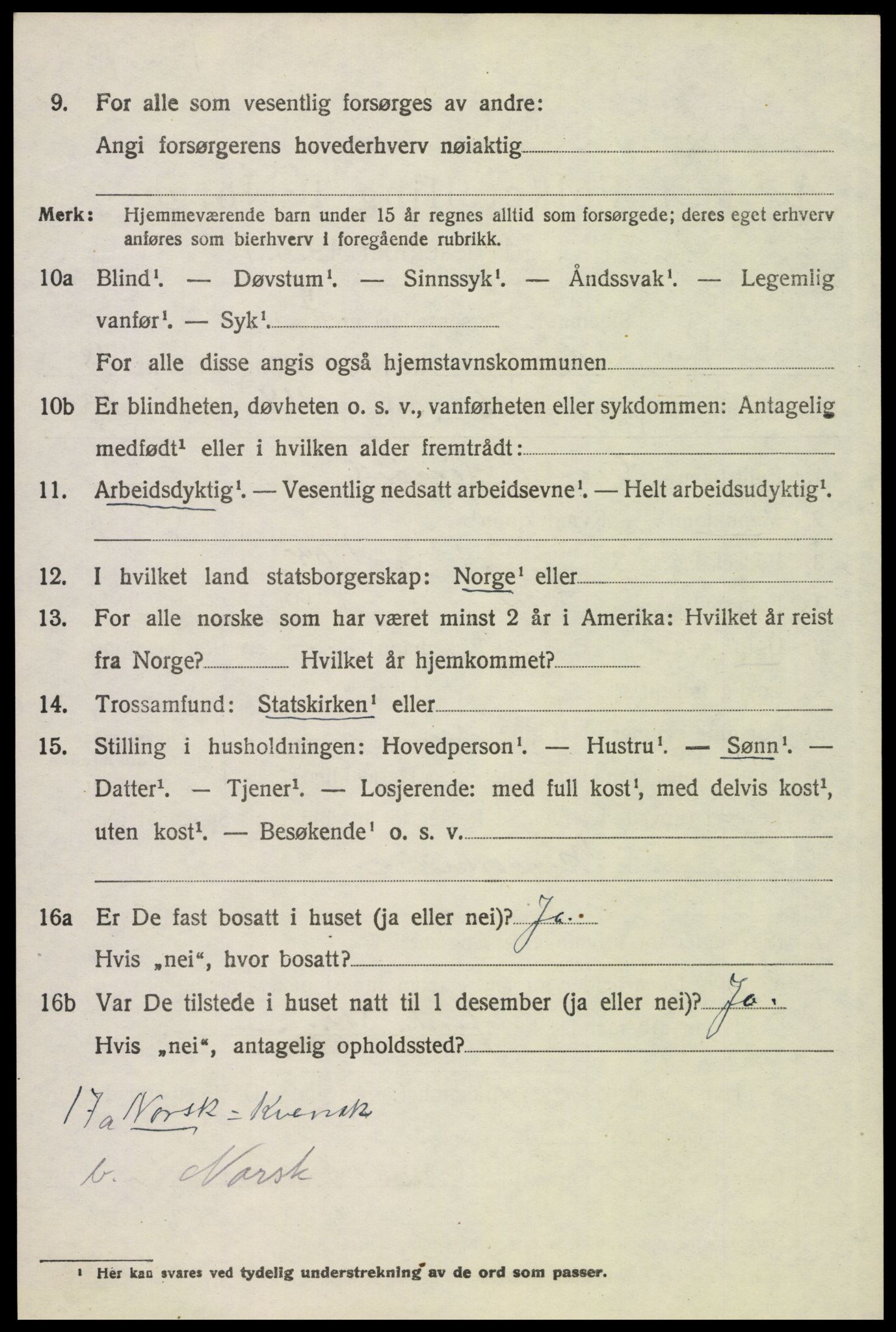 SAH, 1920 census for Grue, 1920, p. 14272