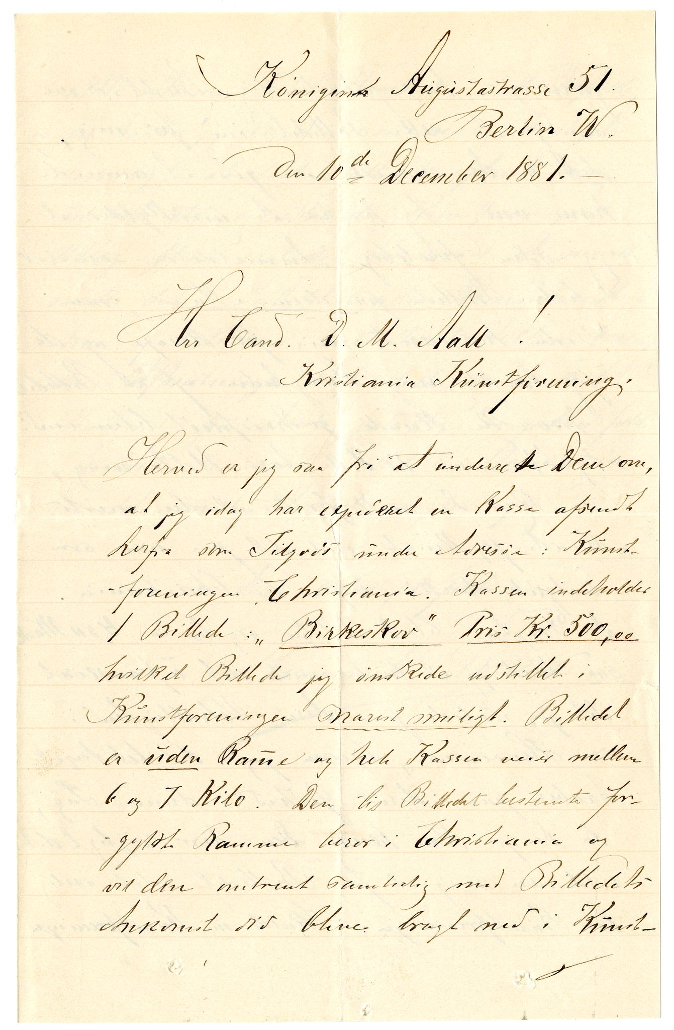 Diderik Maria Aalls brevsamling, NF/Ark-1023/F/L0001: D.M. Aalls brevsamling. A - B, 1738-1889, p. 519
