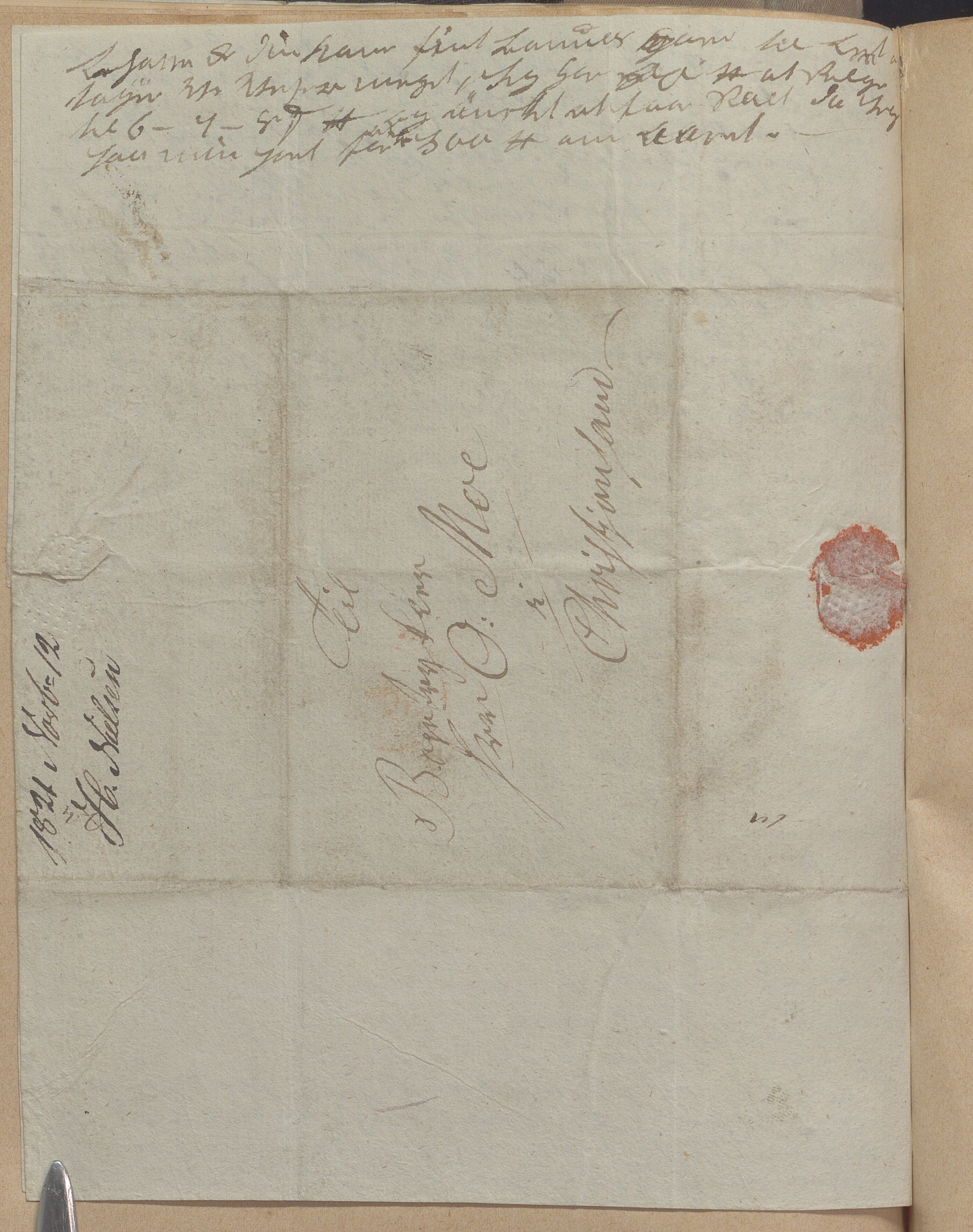 Heggtveitsamlingen, TMF/A-1007/H/L0050: Innbundne brev, Ms A, med innlagt registratur. , 1800-1850