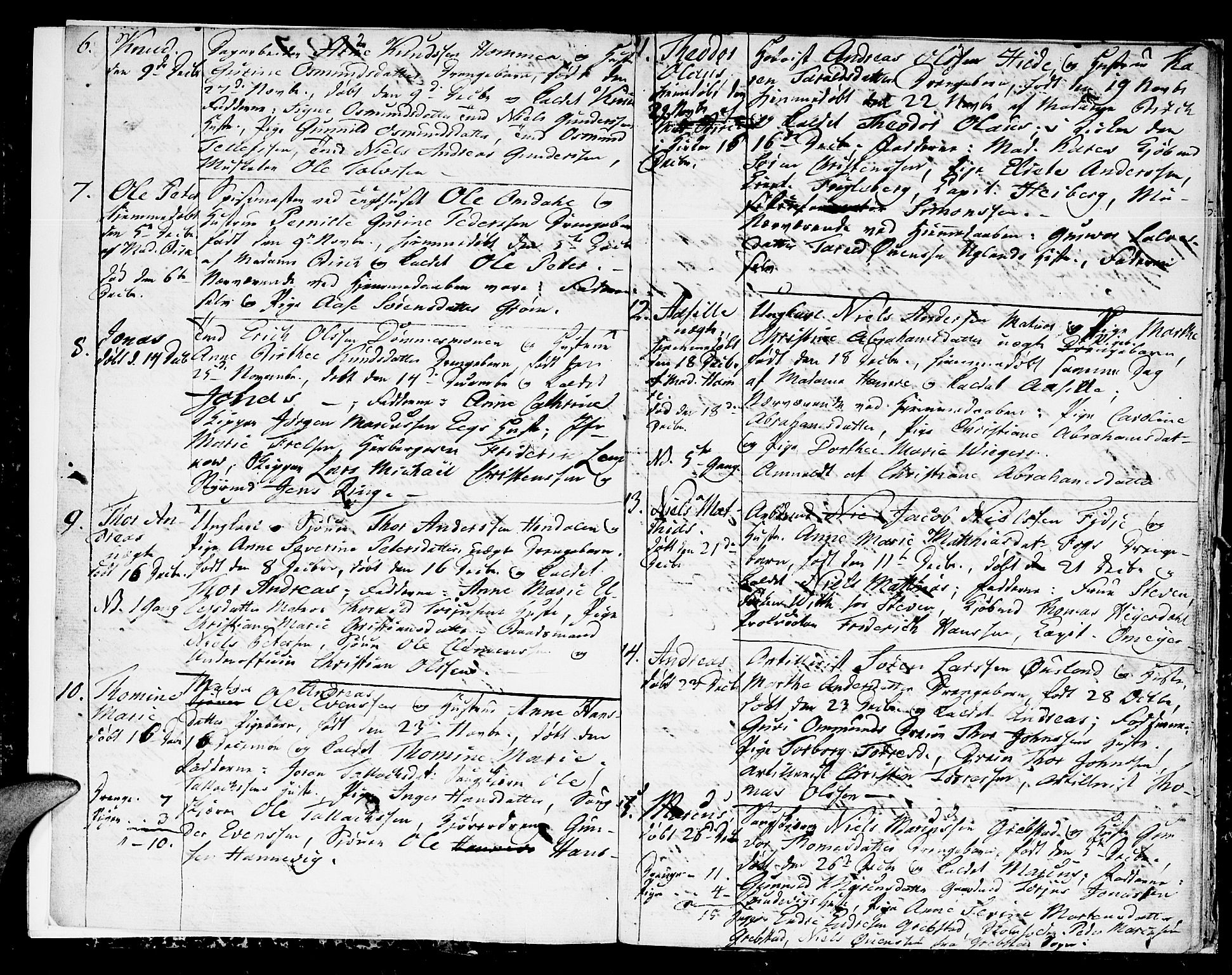 Kristiansand domprosti, AV/SAK-1112-0006/F/Fb/L0005: Parish register (copy) no. B 5, 1827-1828, p. 2-3