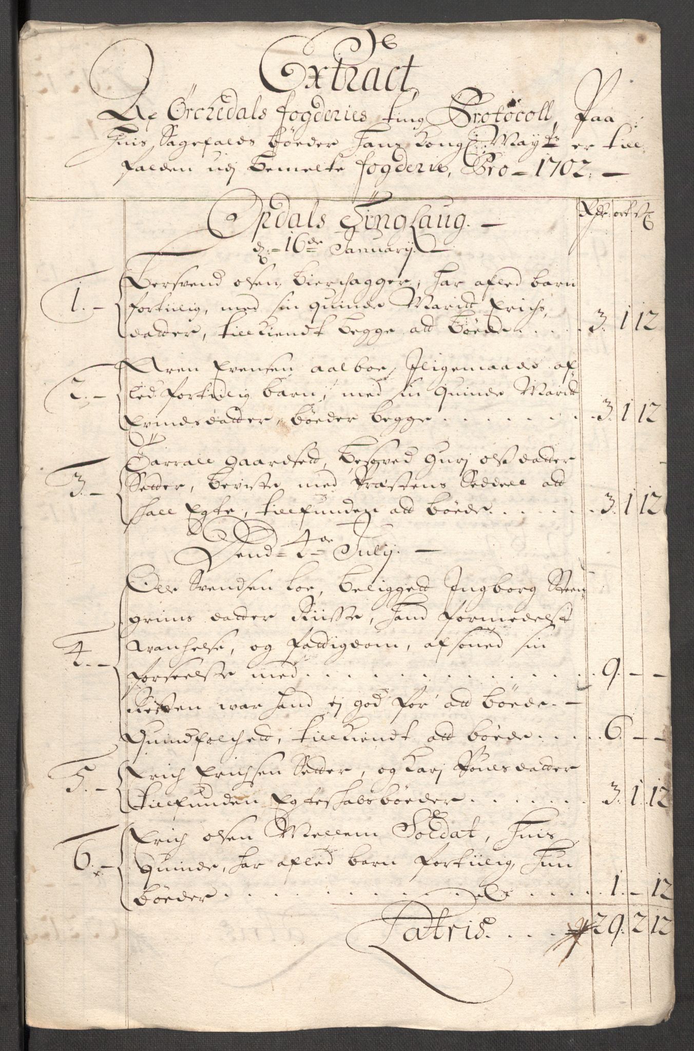 Rentekammeret inntil 1814, Reviderte regnskaper, Fogderegnskap, RA/EA-4092/R60/L3952: Fogderegnskap Orkdal og Gauldal, 1702, p. 150