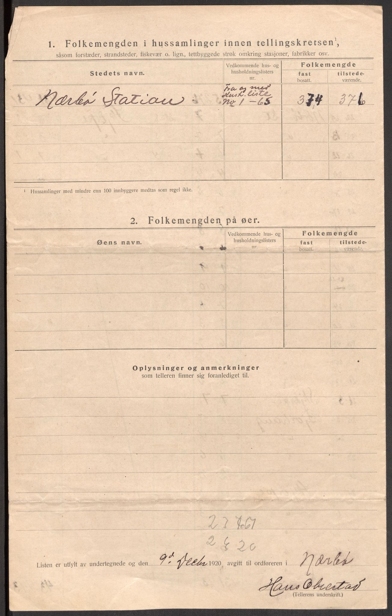 SAST, 1920 census for Nærbø, 1920, p. 24