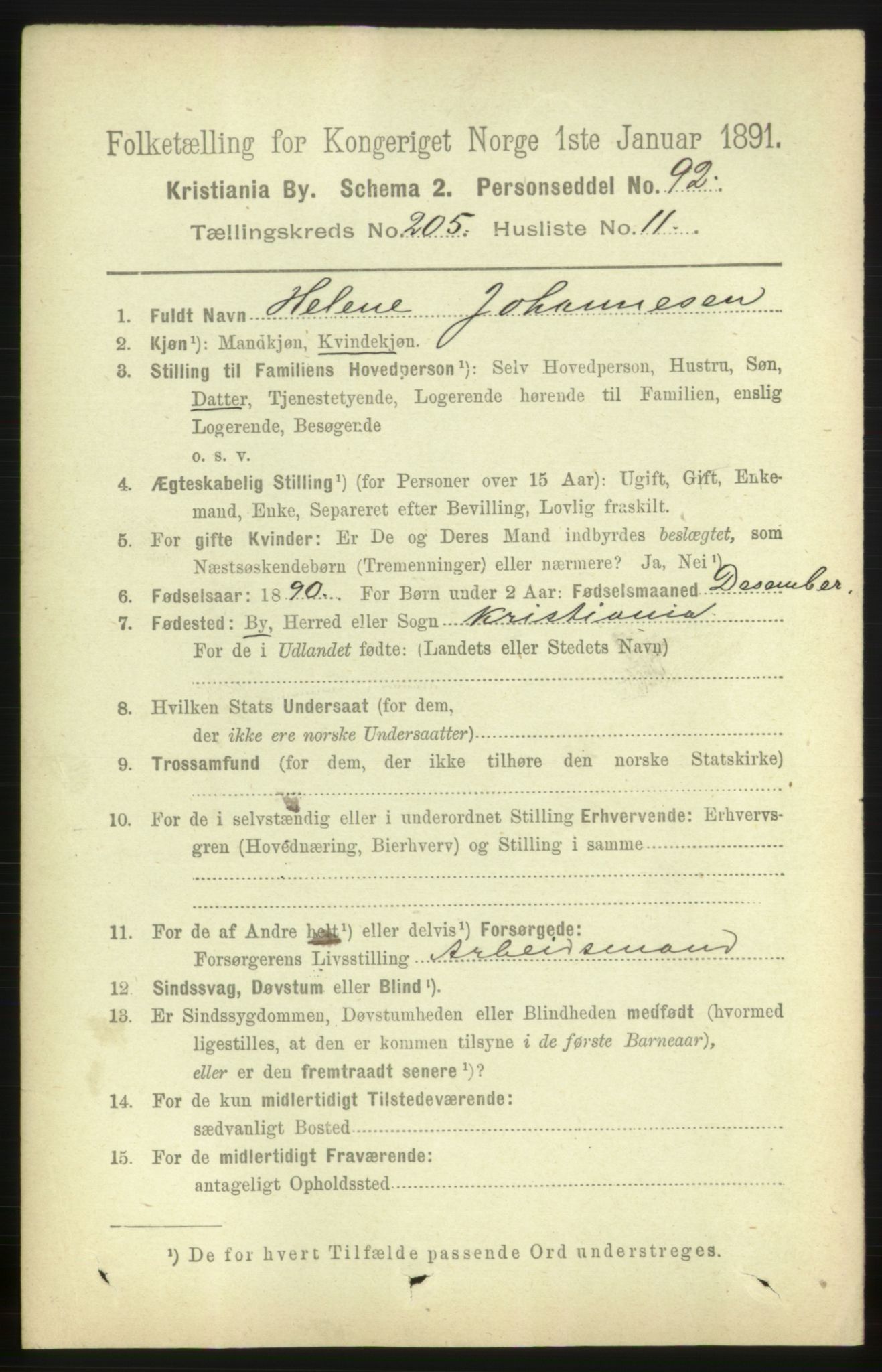 RA, 1891 census for 0301 Kristiania, 1891, p. 123827