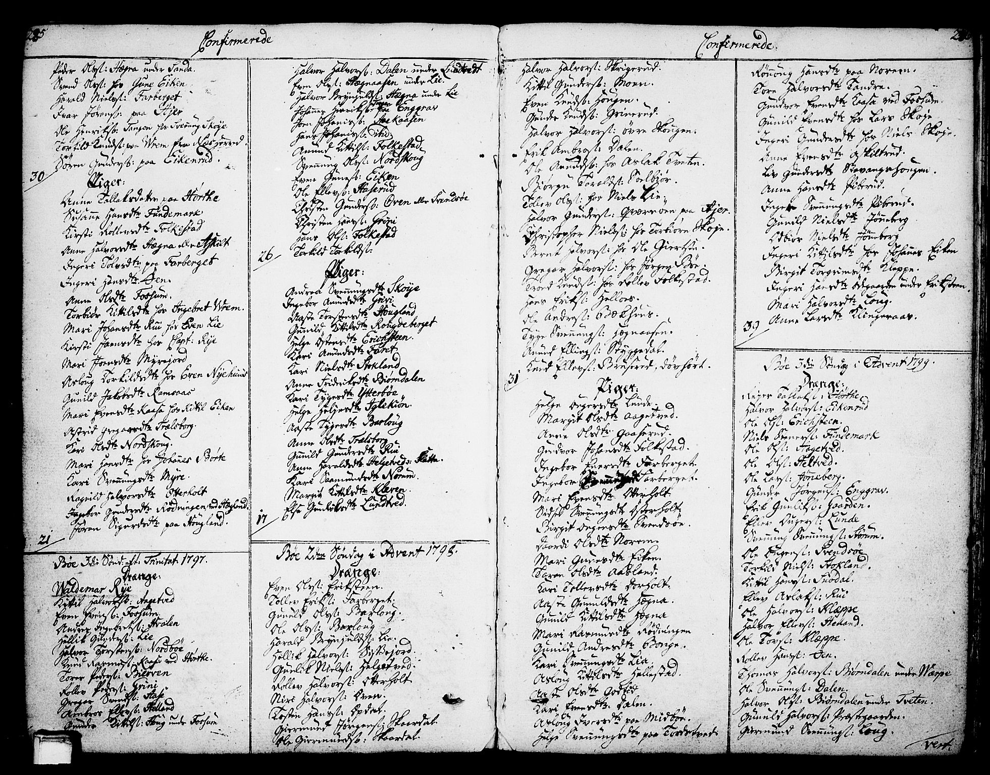 Bø kirkebøker, AV/SAKO-A-257/F/Fa/L0005: Parish register (official) no. 5, 1785-1815, p. 285-286