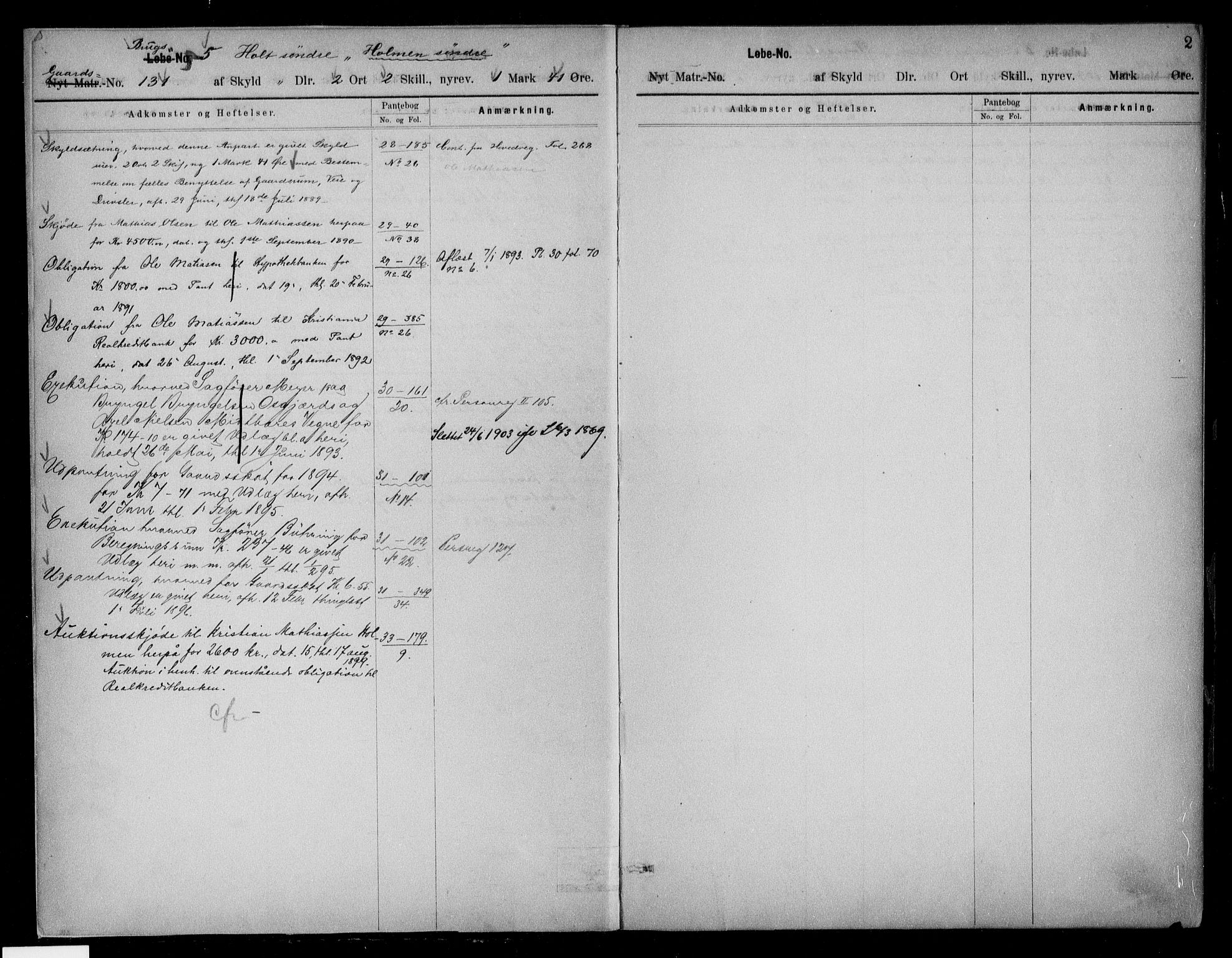 Søndre Jarlsberg sorenskriveri, SAKO/A-129/G/Gb/Gbc/L0016: Mortgage register no. III 16, 1850, p. 2