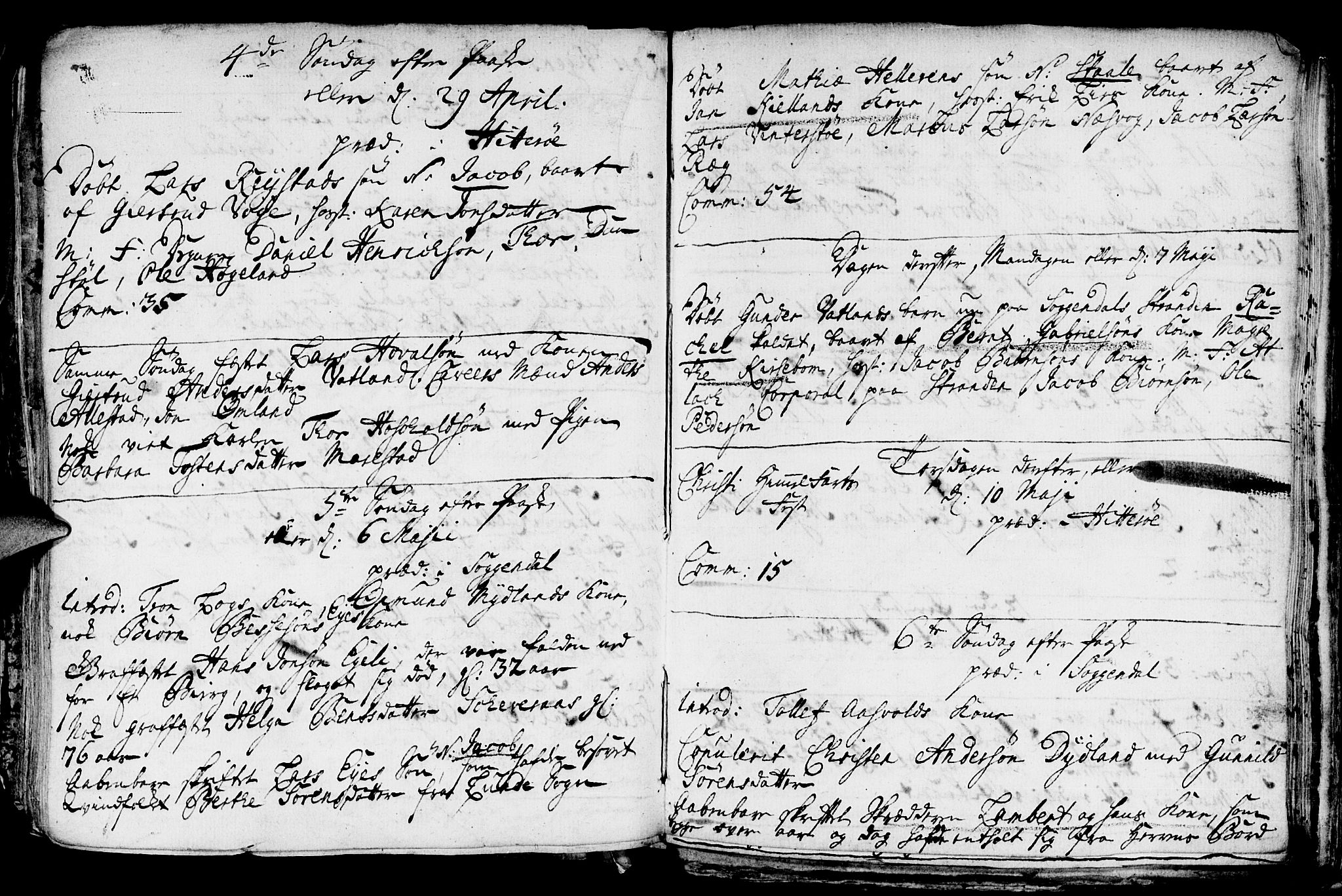 Sokndal sokneprestkontor, AV/SAST-A-101808: Parish register (official) no. A 1, 1729-1740