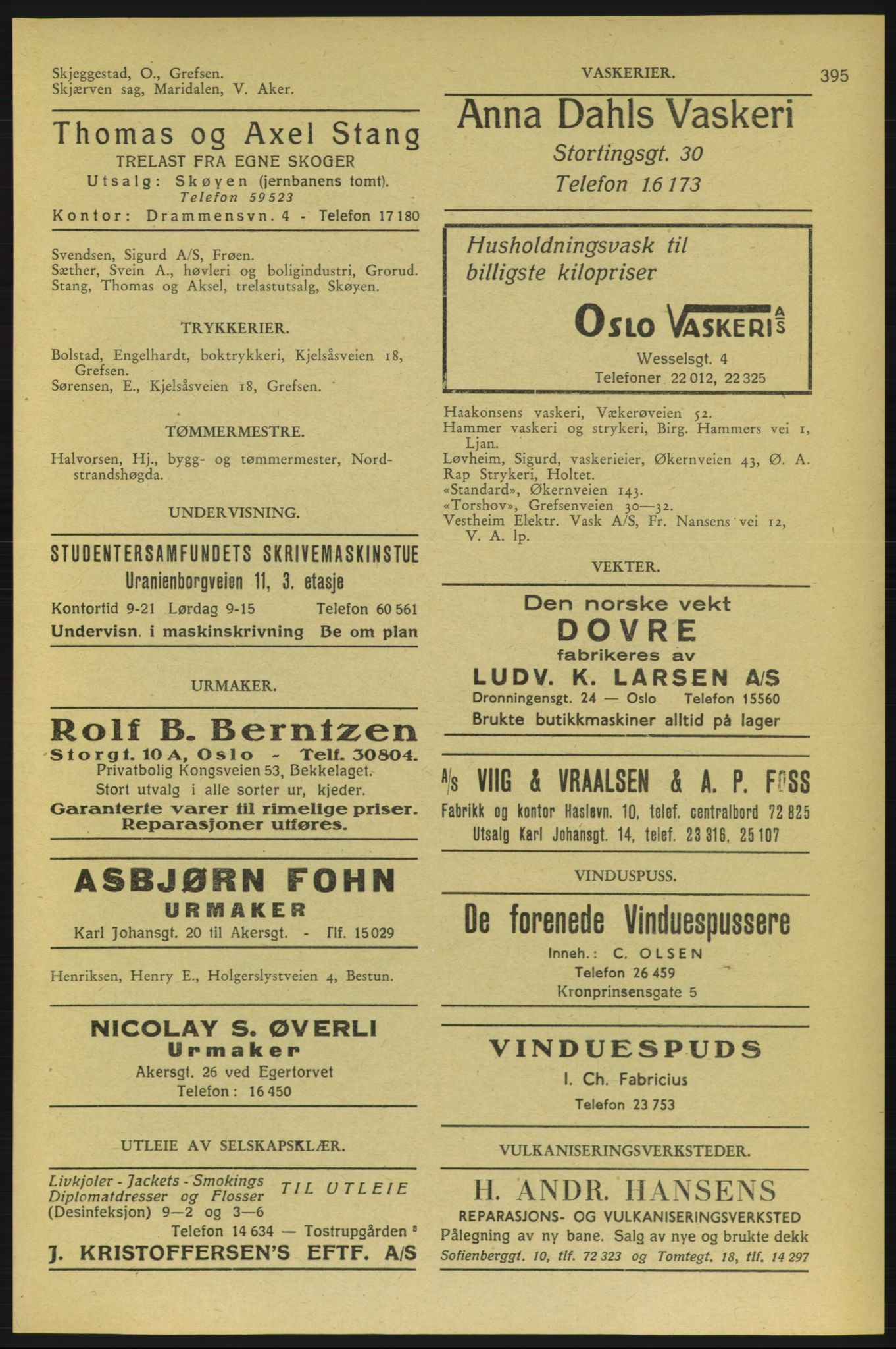 Aker adressebok/adressekalender, PUBL/001/A/006: Aker adressebok, 1937-1938, p. 395