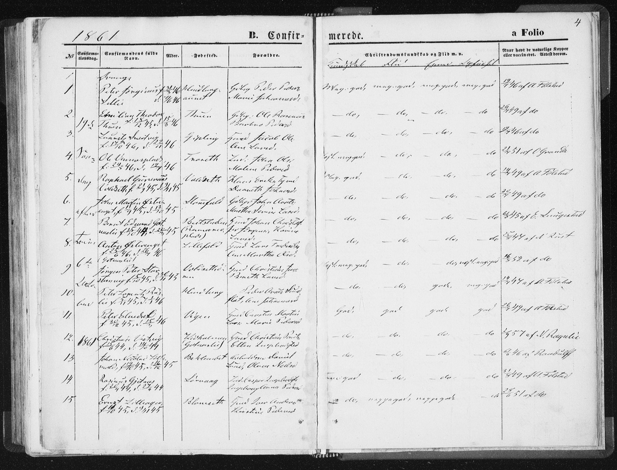 Ministerialprotokoller, klokkerbøker og fødselsregistre - Nord-Trøndelag, AV/SAT-A-1458/744/L0418: Parish register (official) no. 744A02, 1843-1866, p. 4