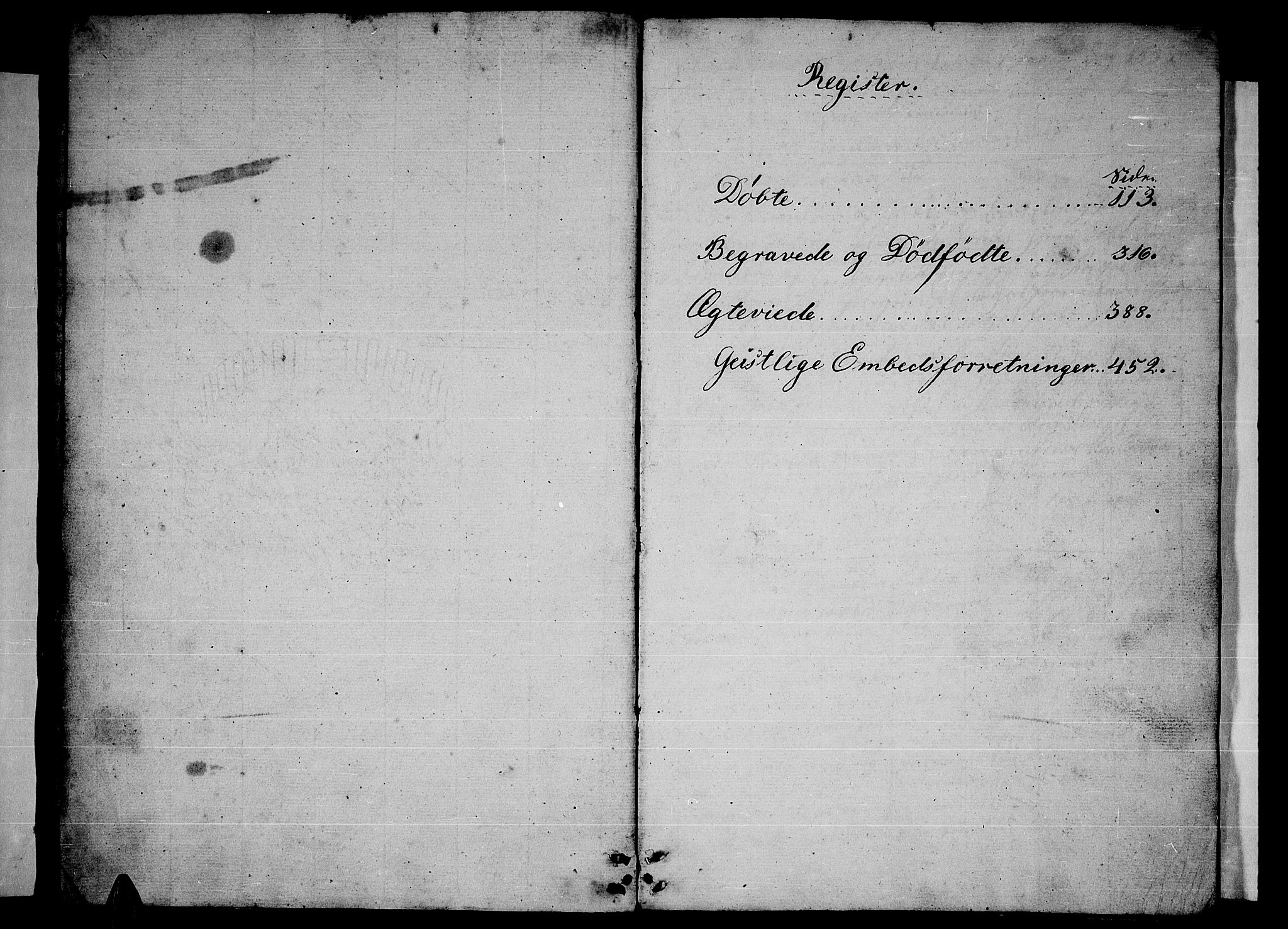 Ministerialprotokoller, klokkerbøker og fødselsregistre - Nordland, AV/SAT-A-1459/841/L0618: Parish register (copy) no. 841C02, 1833-1855, p. 2-3