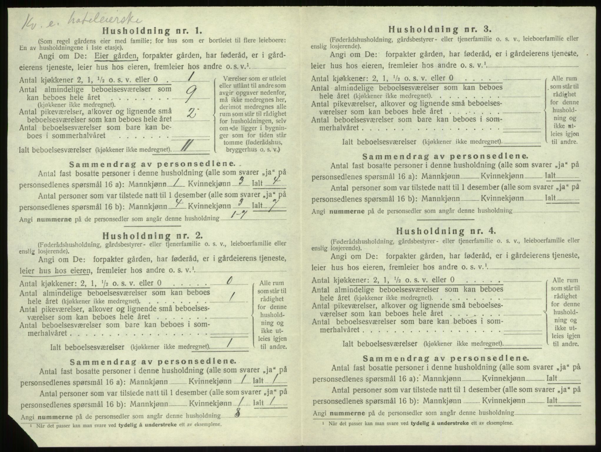 SAB, 1920 census for Vik, 1920, p. 382