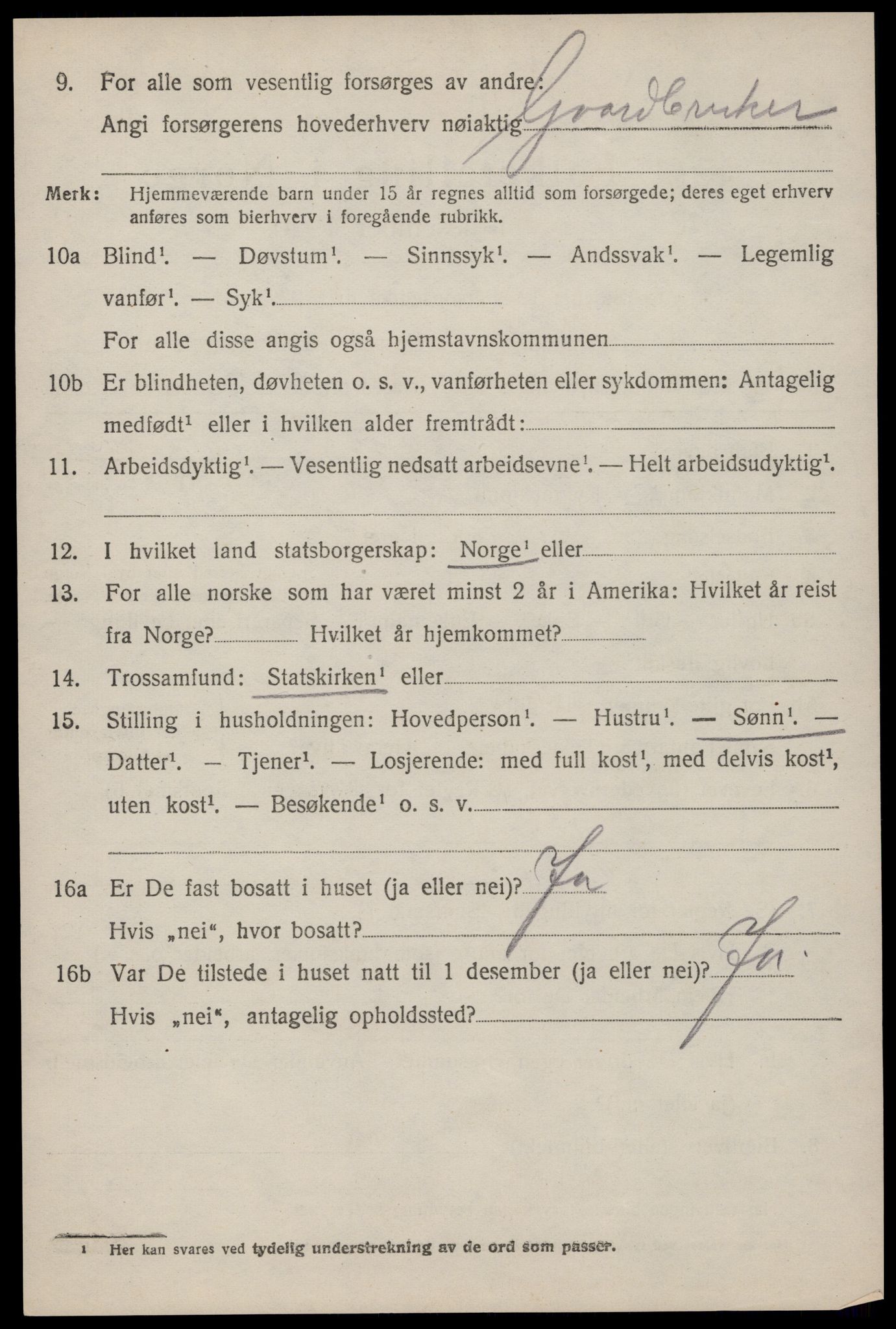 SAST, 1920 census for Håland, 1920, p. 6692