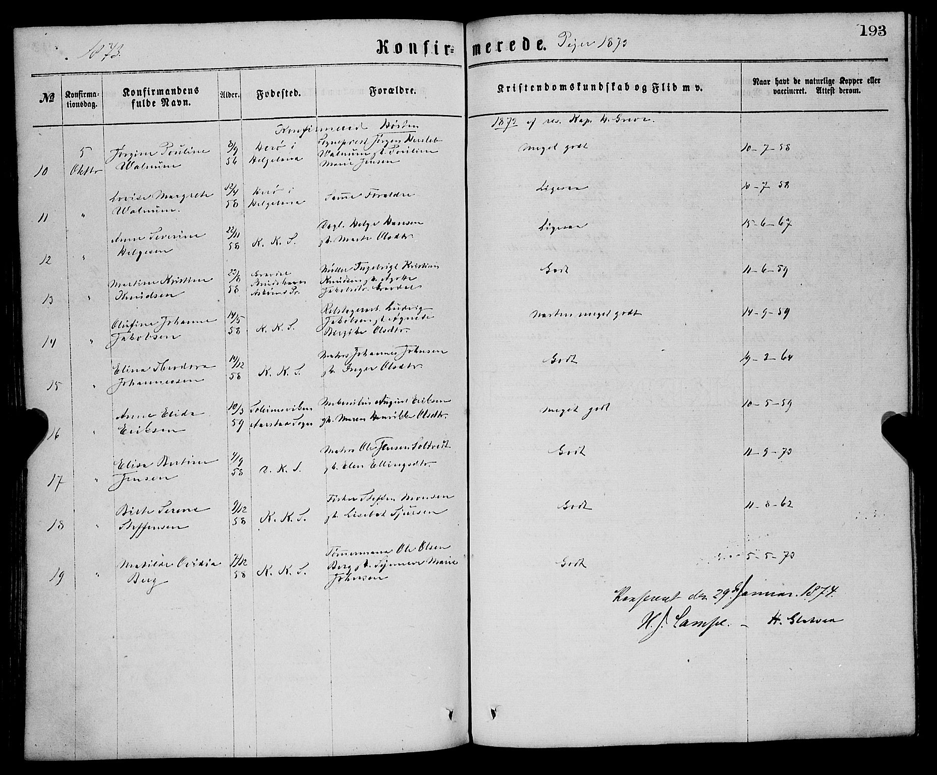 Sandviken Sokneprestembete, AV/SAB-A-77601/H/Ha/L0001: Parish register (official) no. A 1, 1867-1877, p. 193