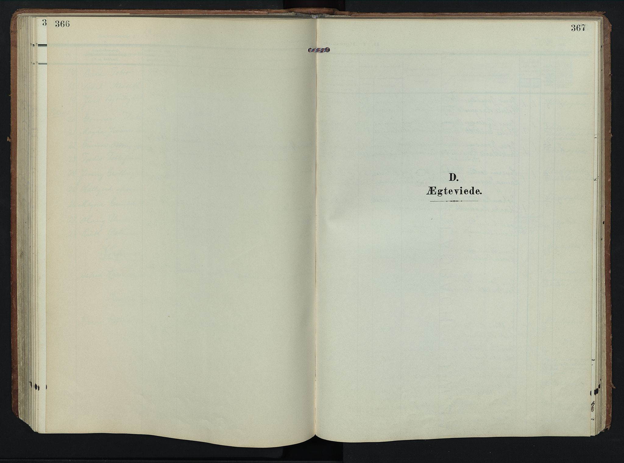 Rendalen prestekontor, SAH/PREST-054/H/Ha/Hab/L0004: Parish register (copy) no. 4, 1904-1946, p. 366-367