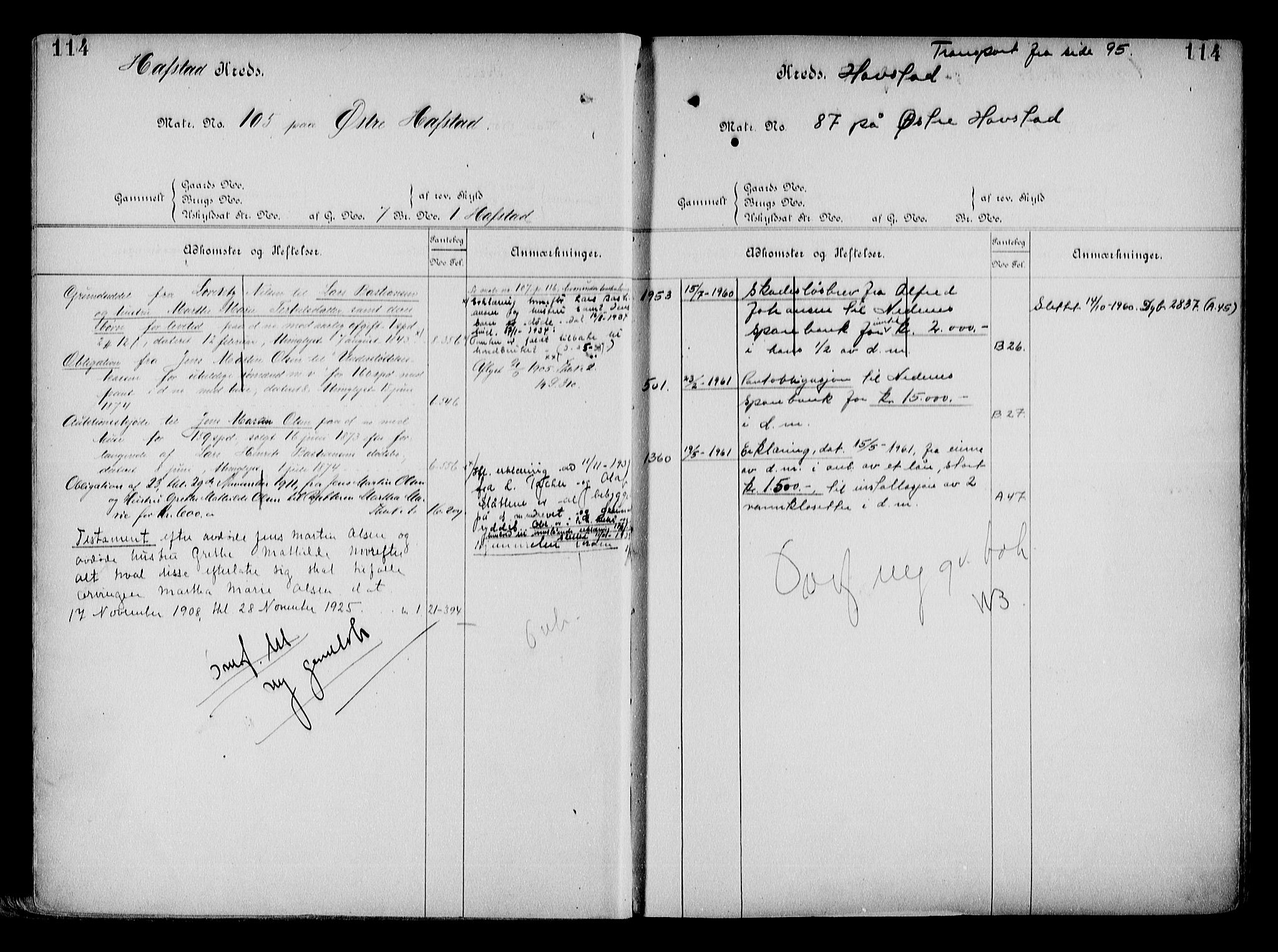 Arendal byfogd, AV/SAK-1222-0001/G/Ga/L0015: Mortgage register no. 13, 1860-1960, p. 114