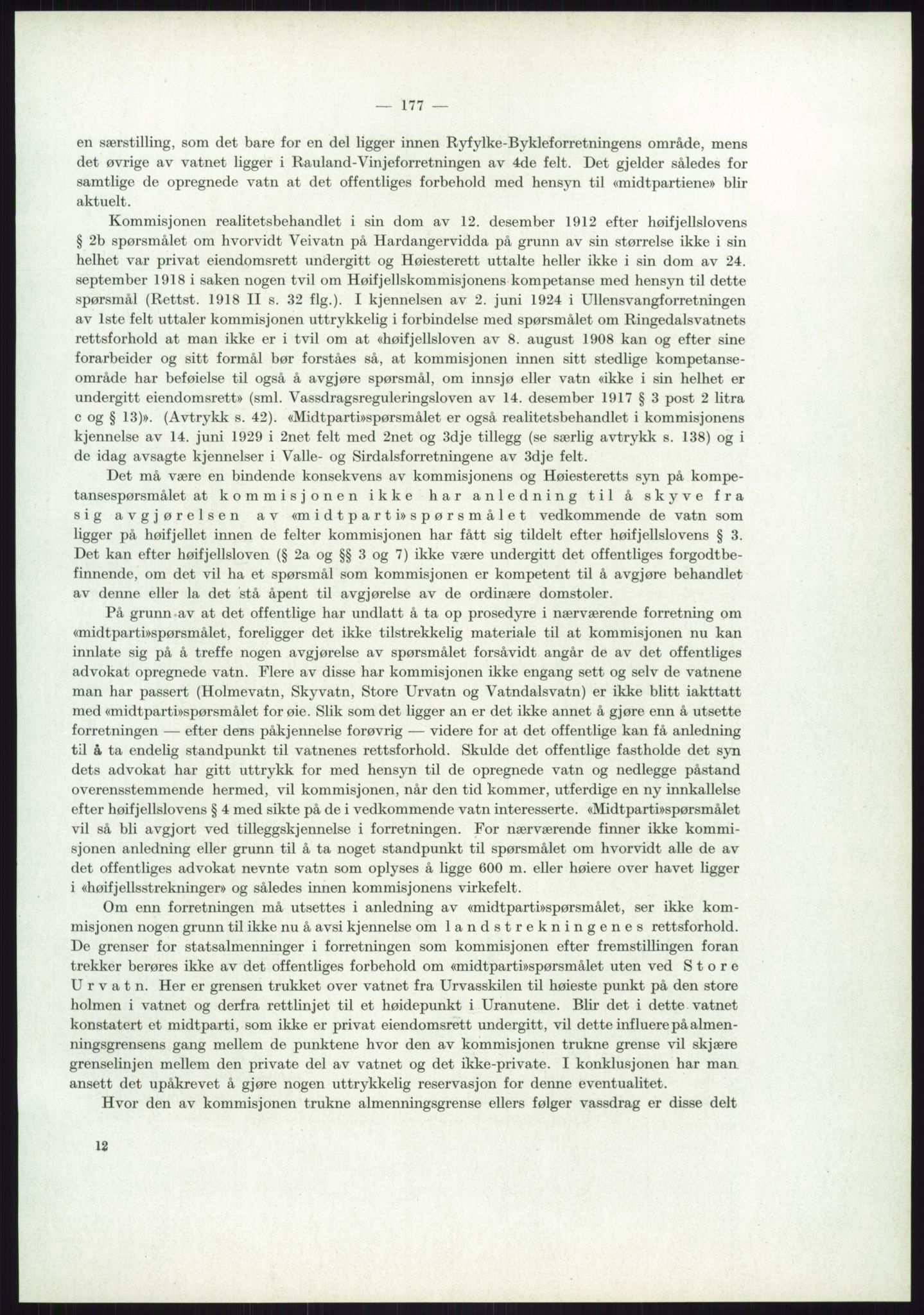 Høyfjellskommisjonen, AV/RA-S-1546/X/Xa/L0001: Nr. 1-33, 1909-1953, p. 1510