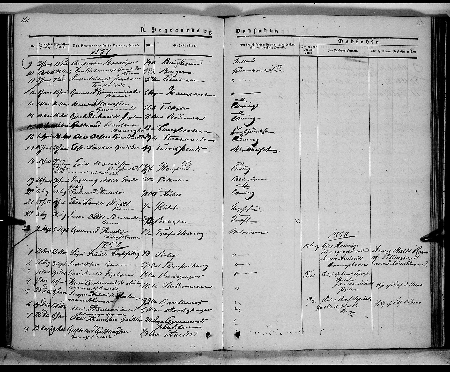 Sør-Aurdal prestekontor, SAH/PREST-128/H/Ha/Haa/L0007: Parish register (official) no. 7, 1849-1876, p. 161