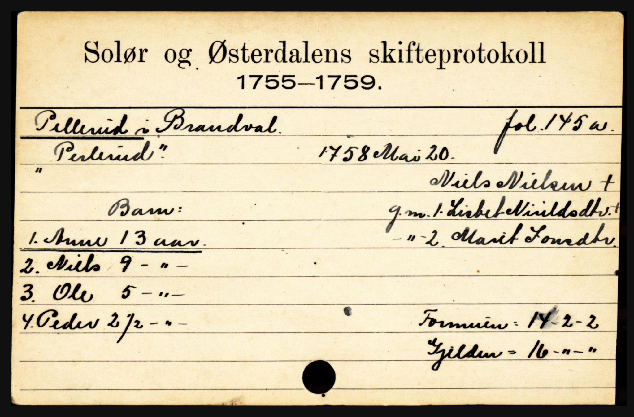 Solør og Østerdalen sorenskriveri, AV/SAH-TING-024/J, 1716-1774, p. 4593