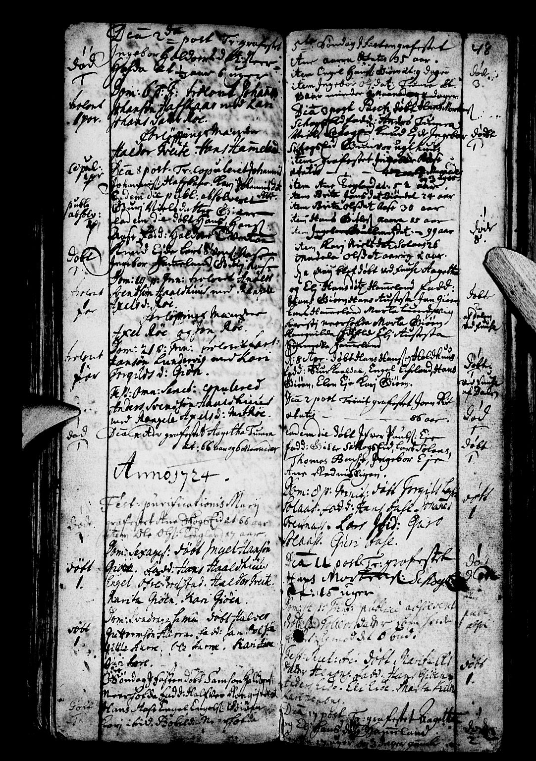 Os sokneprestembete, SAB/A-99929: Parish register (official) no. A 3, 1669-1760, p. 48