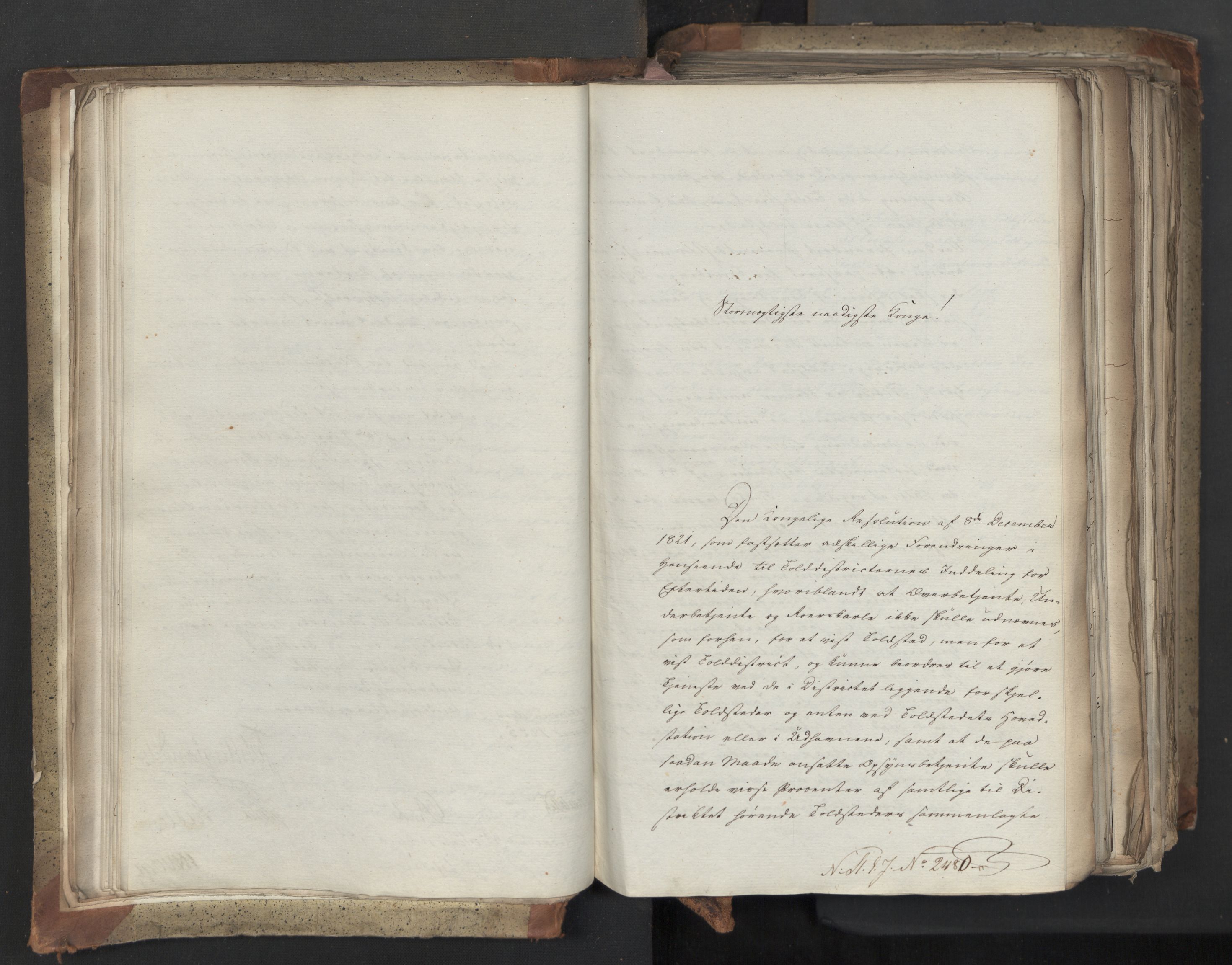 Statsrådsavdelingen i Stockholm, AV/RA-S-1003/D/Da/L0042: Regjeringsinnstillinger nr. 2467-2705, 1825, p. 35