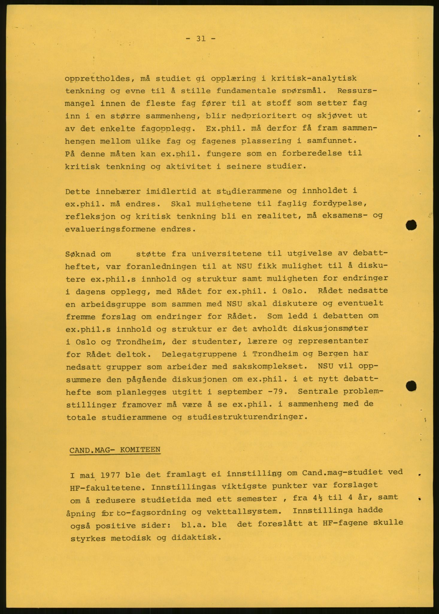Norsk Studentunion, AV/RA-PA-0794/Fg/L0067: Landstinget, 1968-1979