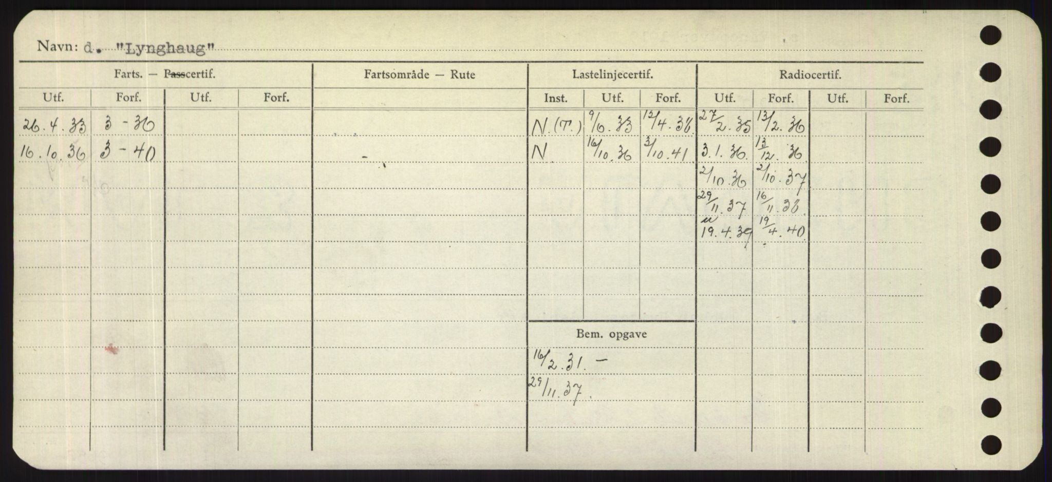 Sjøfartsdirektoratet med forløpere, Skipsmålingen, RA/S-1627/H/Hd/L0023: Fartøy, Lia-Løv, p. 464