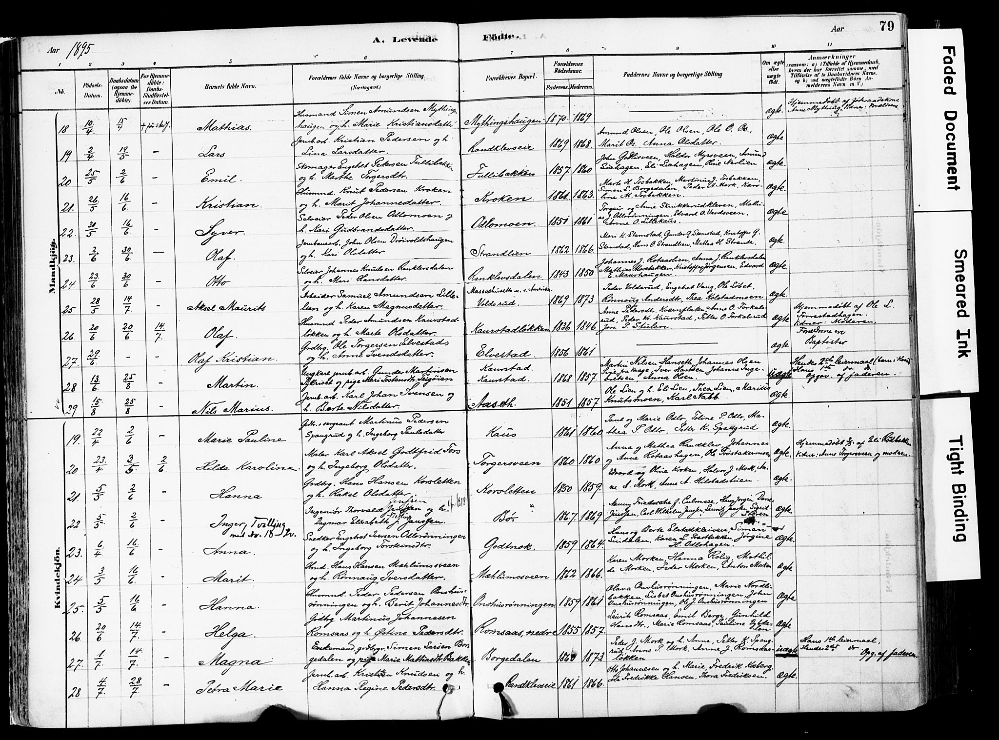 Ringebu prestekontor, AV/SAH-PREST-082/H/Ha/Haa/L0008: Parish register (official) no. 8, 1878-1898, p. 79