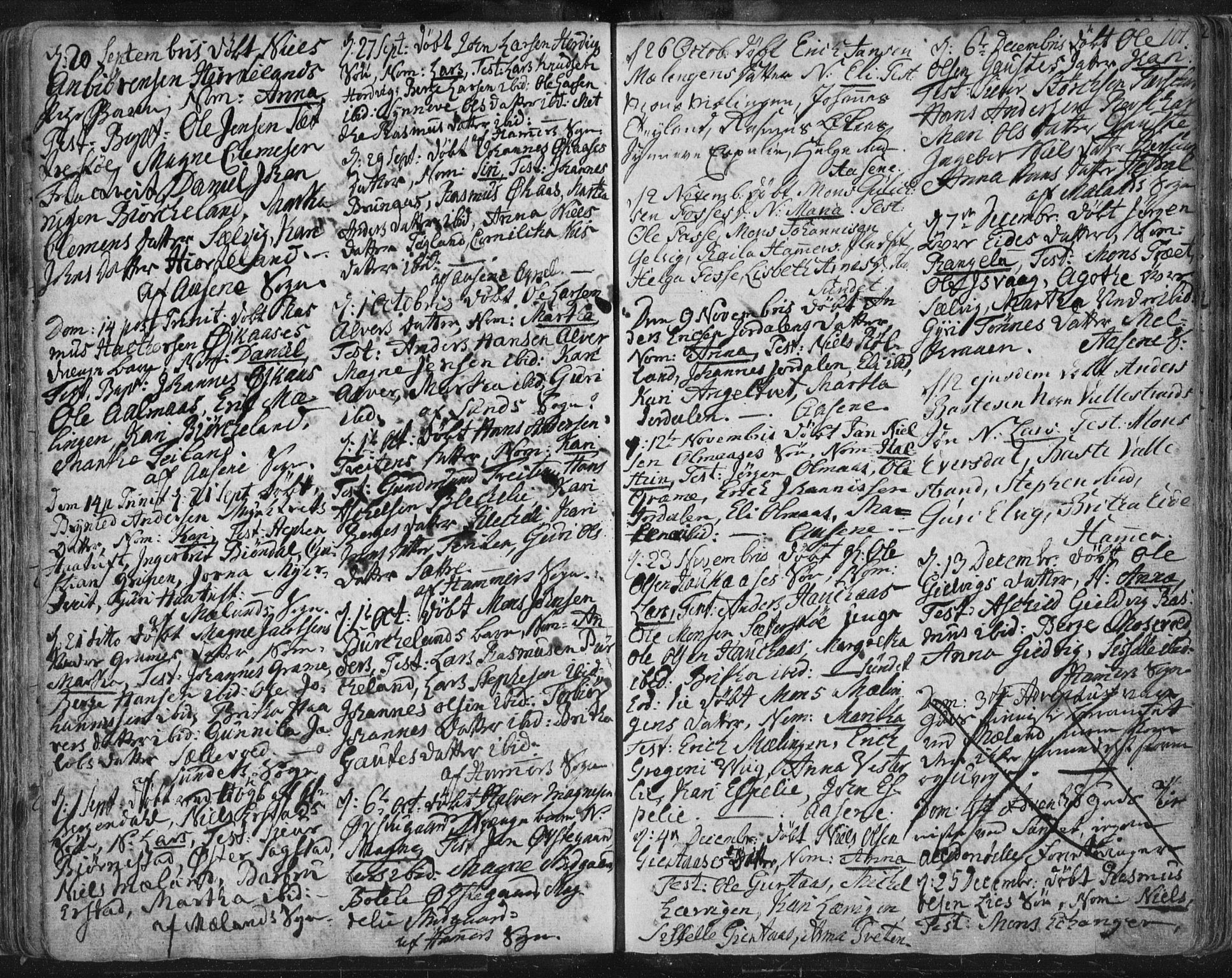 Hamre sokneprestembete, AV/SAB-A-75501/H/Ha/Haa/Haaa/L0008: Parish register (official) no. A 8, 1778-1804, p. 101