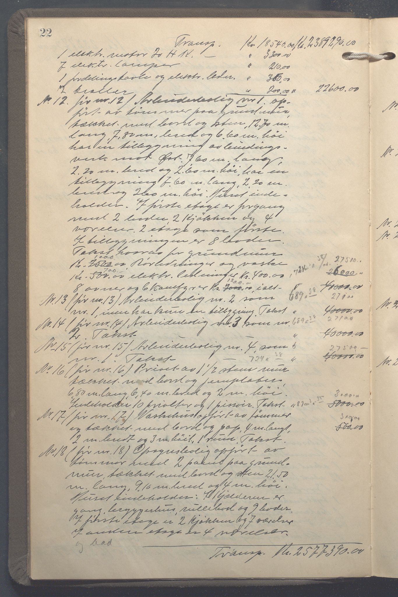 Lensmennene i Aker, OBA/A-10133/F/Fc/L0022: Branntakstprotokoll, 1922-1925, p. 22