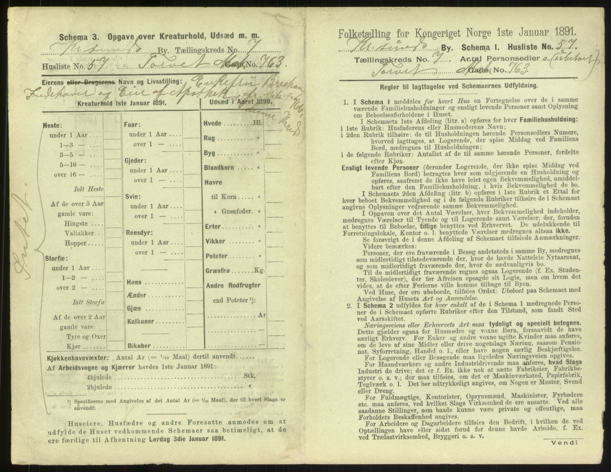 RA, 1891 census for 1503 Kristiansund, 1891, p. 754