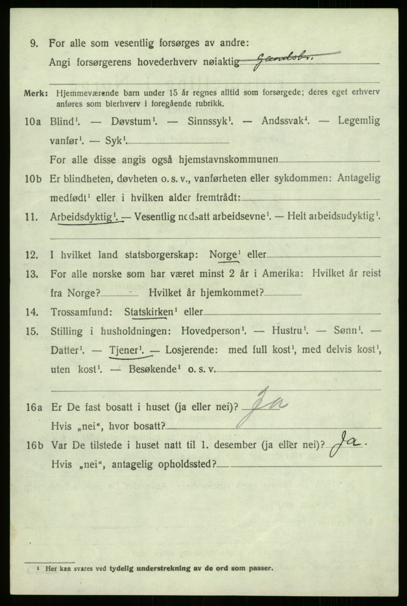 SAB, 1920 census for Luster, 1920, p. 5795