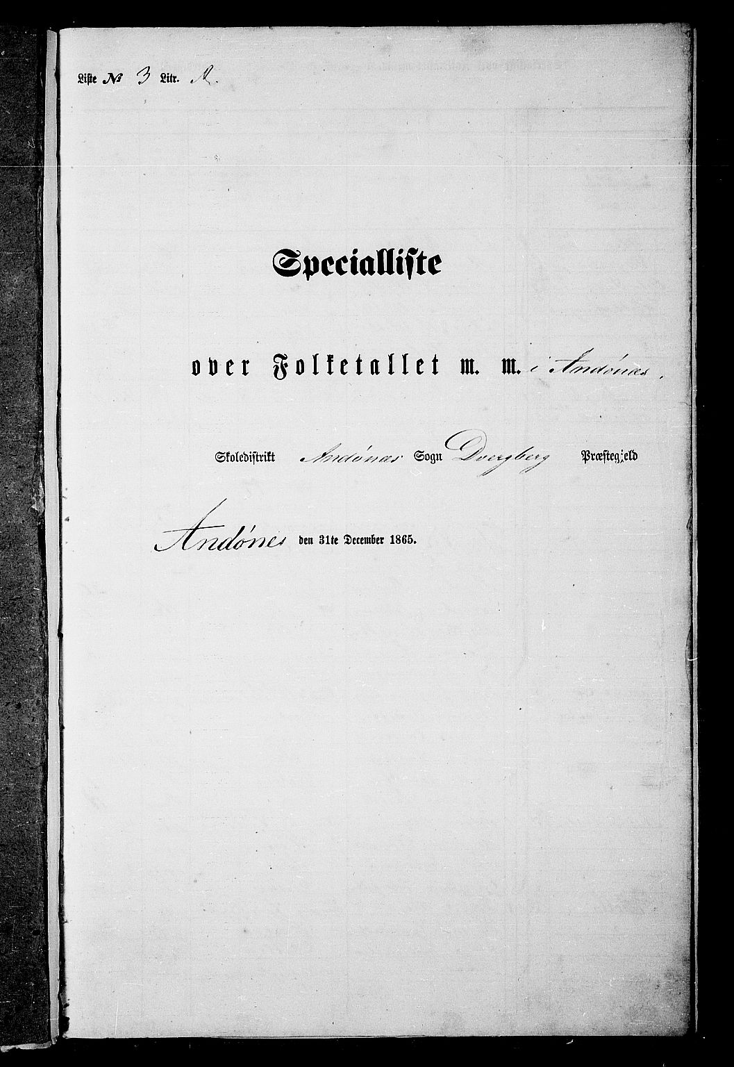 RA, 1865 census for Dverberg, 1865, p. 55