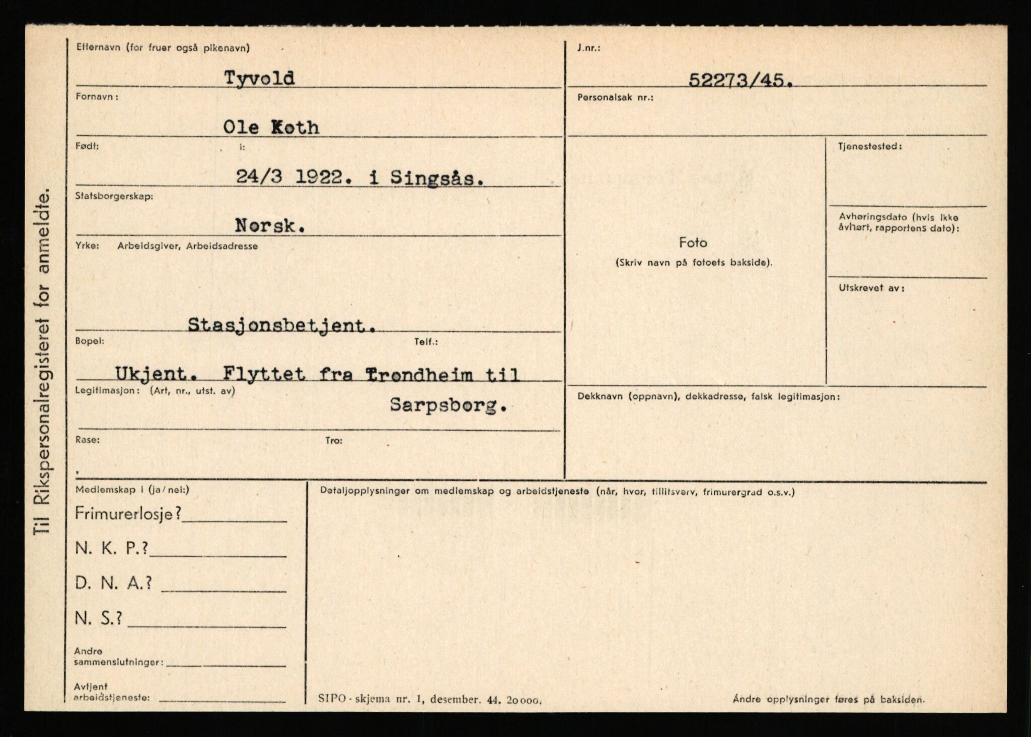 Statspolitiet - Hovedkontoret / Osloavdelingen, AV/RA-S-1329/C/Ca/L0015: Svea - Tøsse, 1943-1945, p. 4786