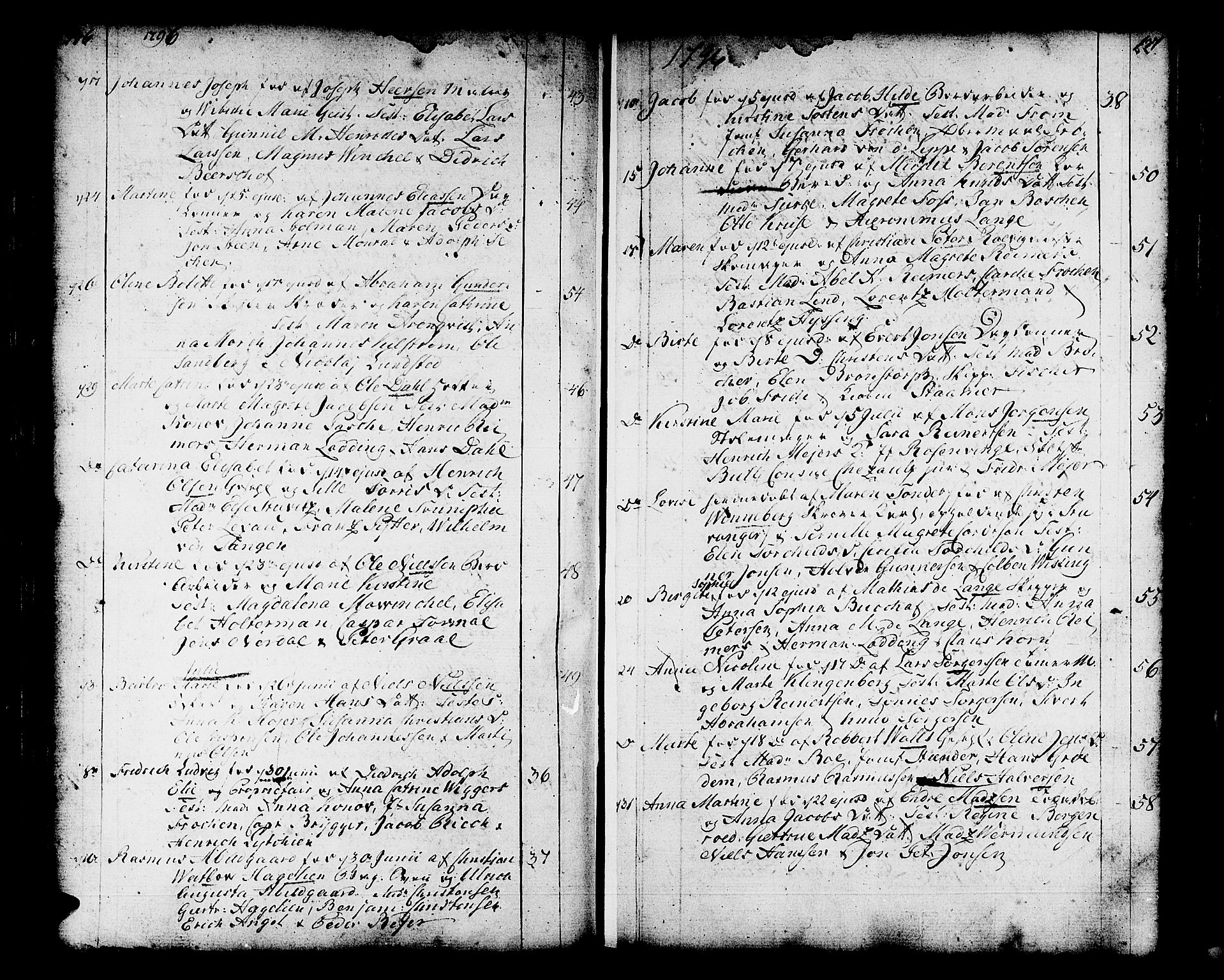 Domkirken sokneprestembete, AV/SAB-A-74801/H/Haa/L0004: Parish register (official) no. A 4, 1763-1820, p. 136-137