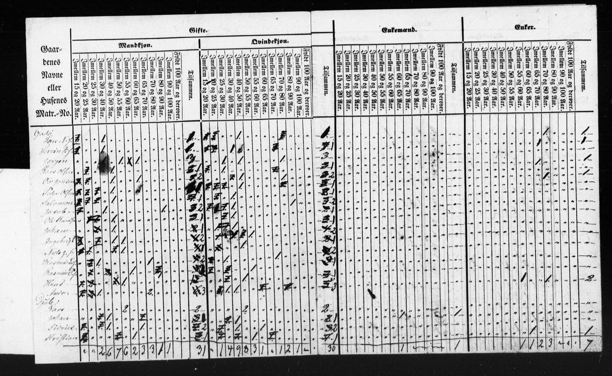 SAT, Census 1855 for Borgund, 1855, p. 84