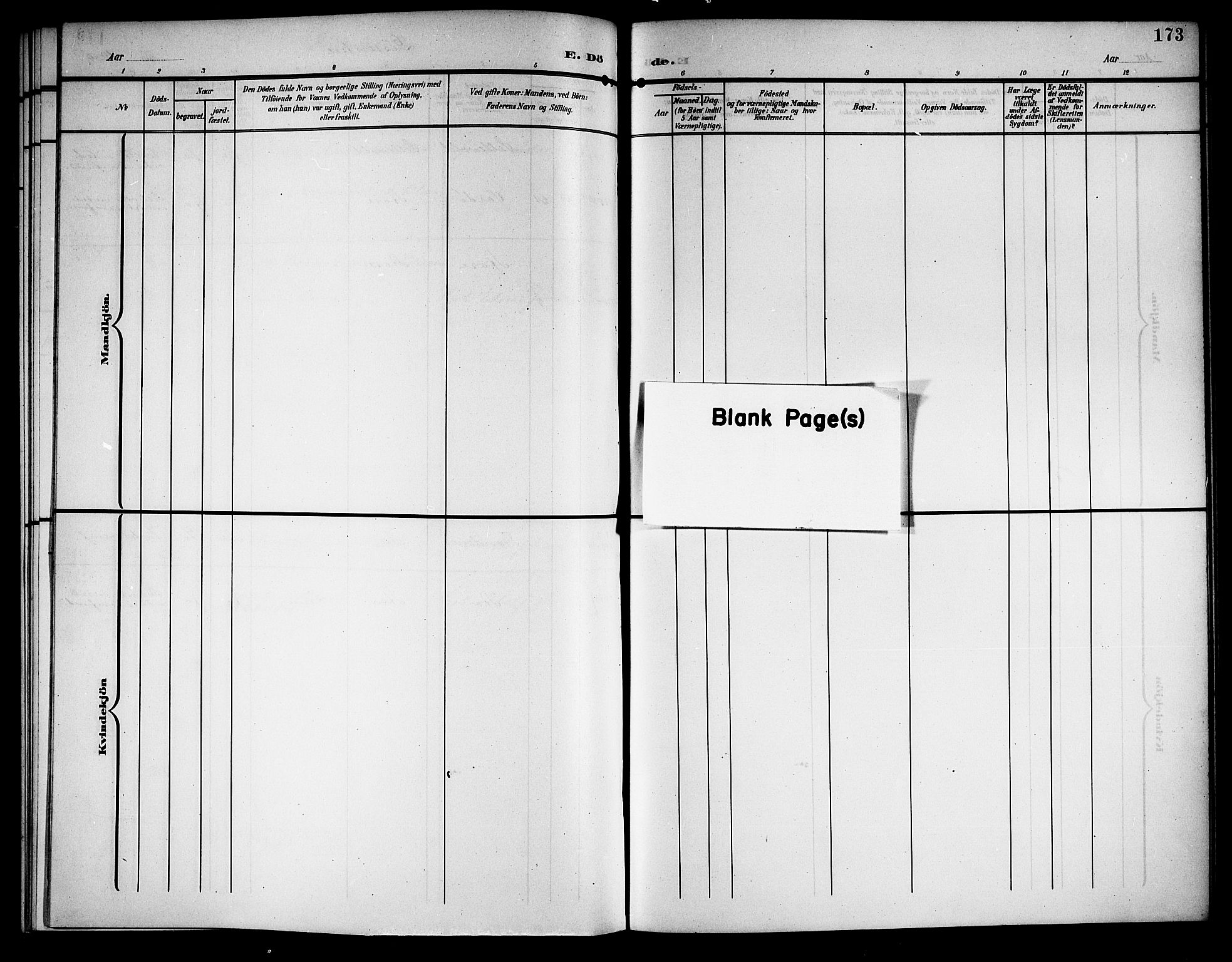 Ministerialprotokoller, klokkerbøker og fødselsregistre - Nordland, AV/SAT-A-1459/897/L1414: Parish register (copy) no. 897C04, 1904-1915, p. 173