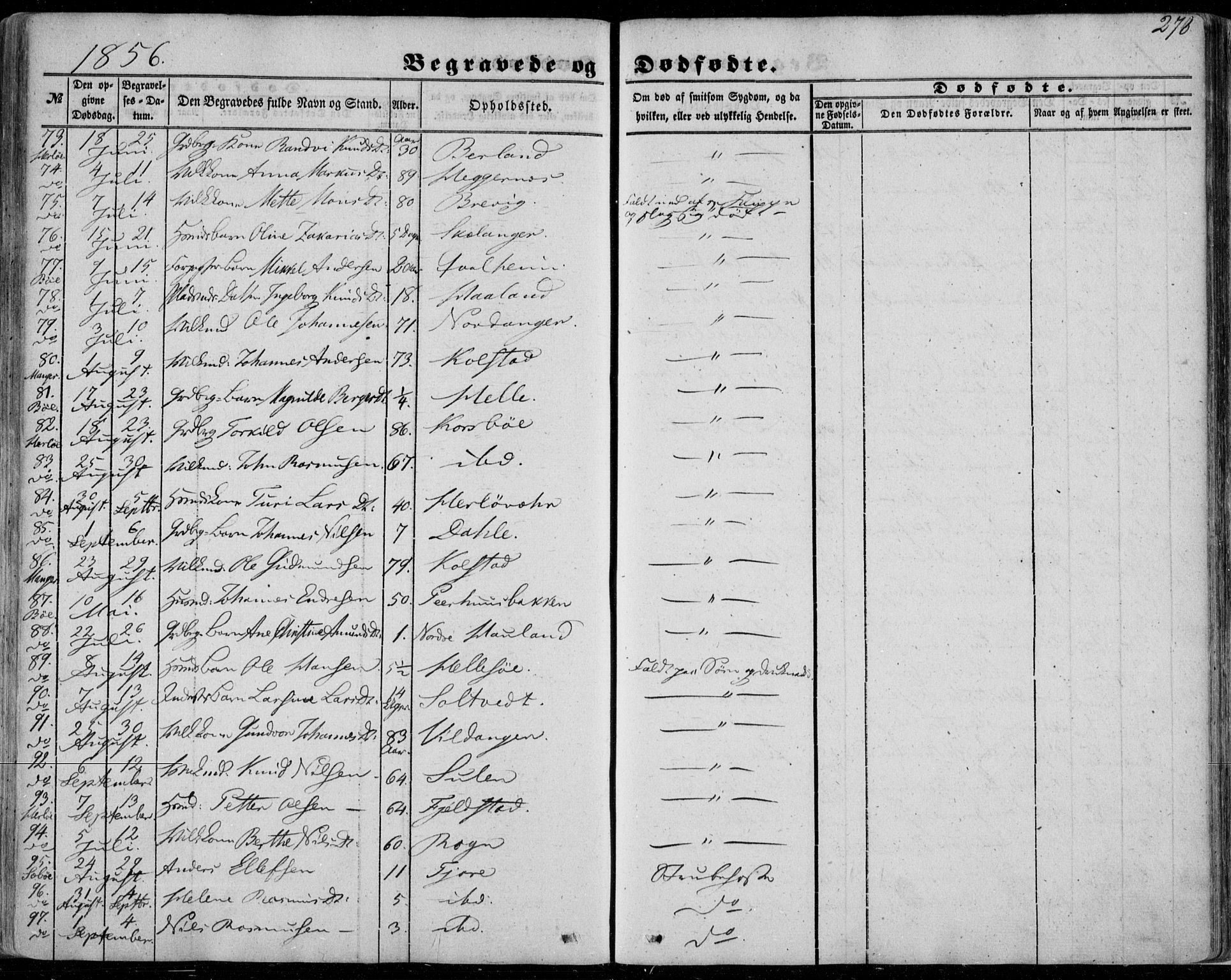 Manger sokneprestembete, AV/SAB-A-76801/H/Haa: Parish register (official) no. A 6, 1849-1859, p. 278