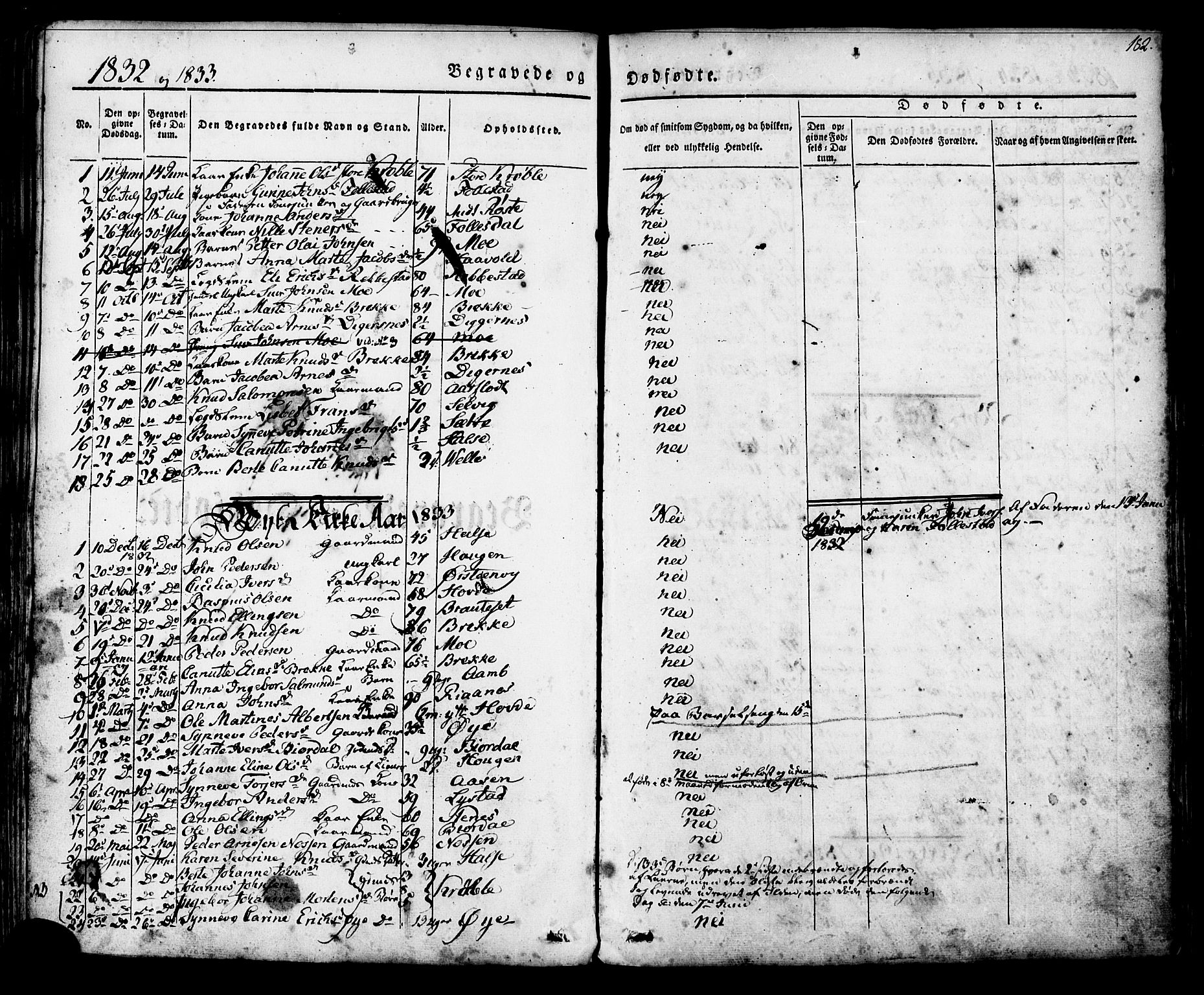 Ministerialprotokoller, klokkerbøker og fødselsregistre - Møre og Romsdal, AV/SAT-A-1454/513/L0174: Parish register (official) no. 513A01, 1831-1855, p. 182