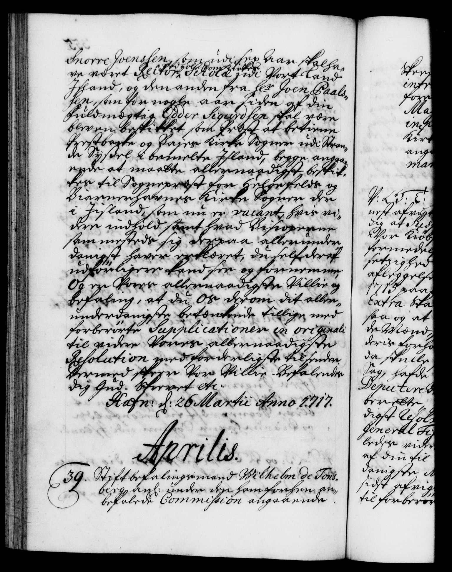 Danske Kanselli 1572-1799, AV/RA-EA-3023/F/Fc/Fca/Fcab/L0020: Norske tegnelser, 1715-1718, p. 355b