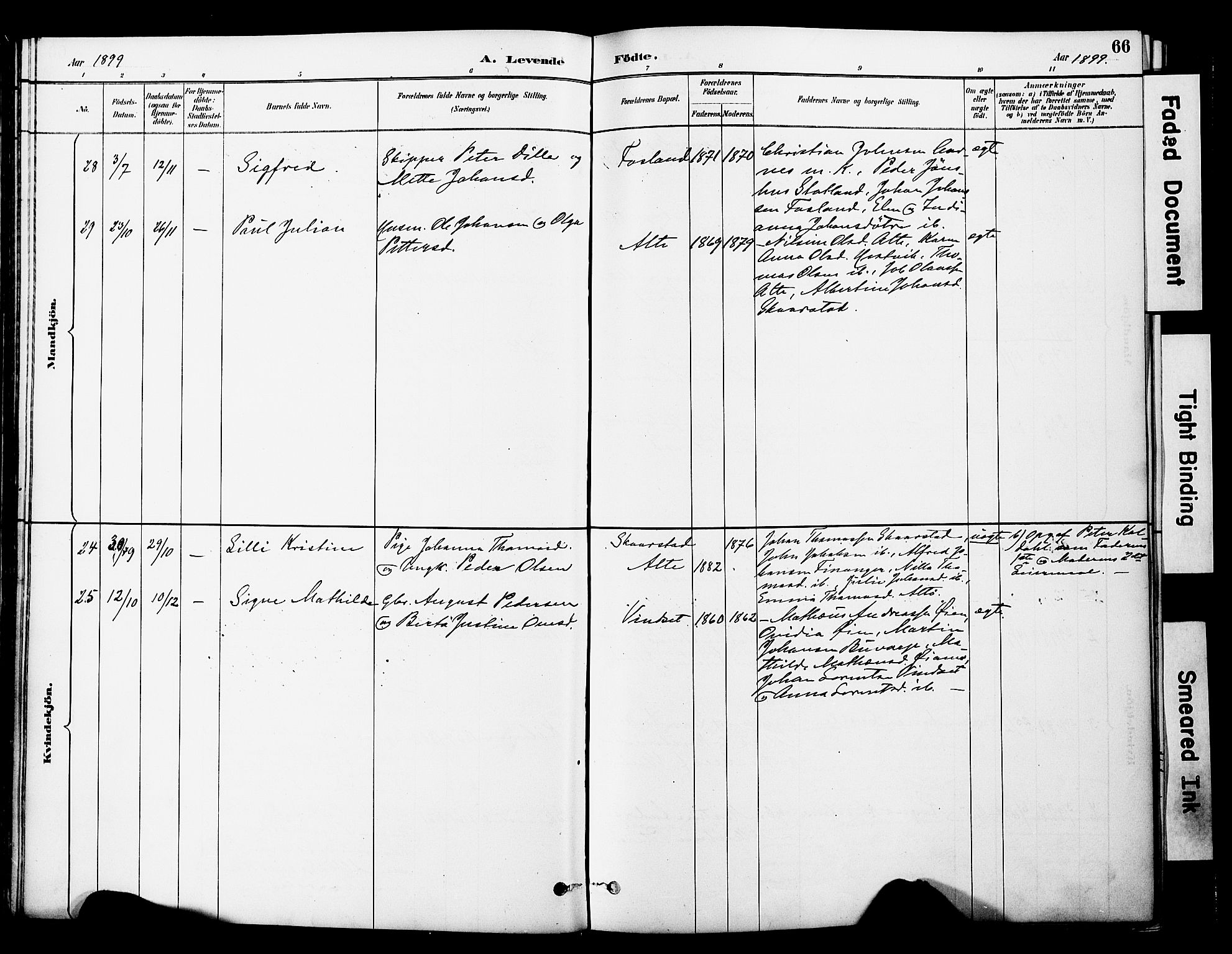 Ministerialprotokoller, klokkerbøker og fødselsregistre - Nord-Trøndelag, SAT/A-1458/774/L0628: Parish register (official) no. 774A02, 1887-1903, p. 66