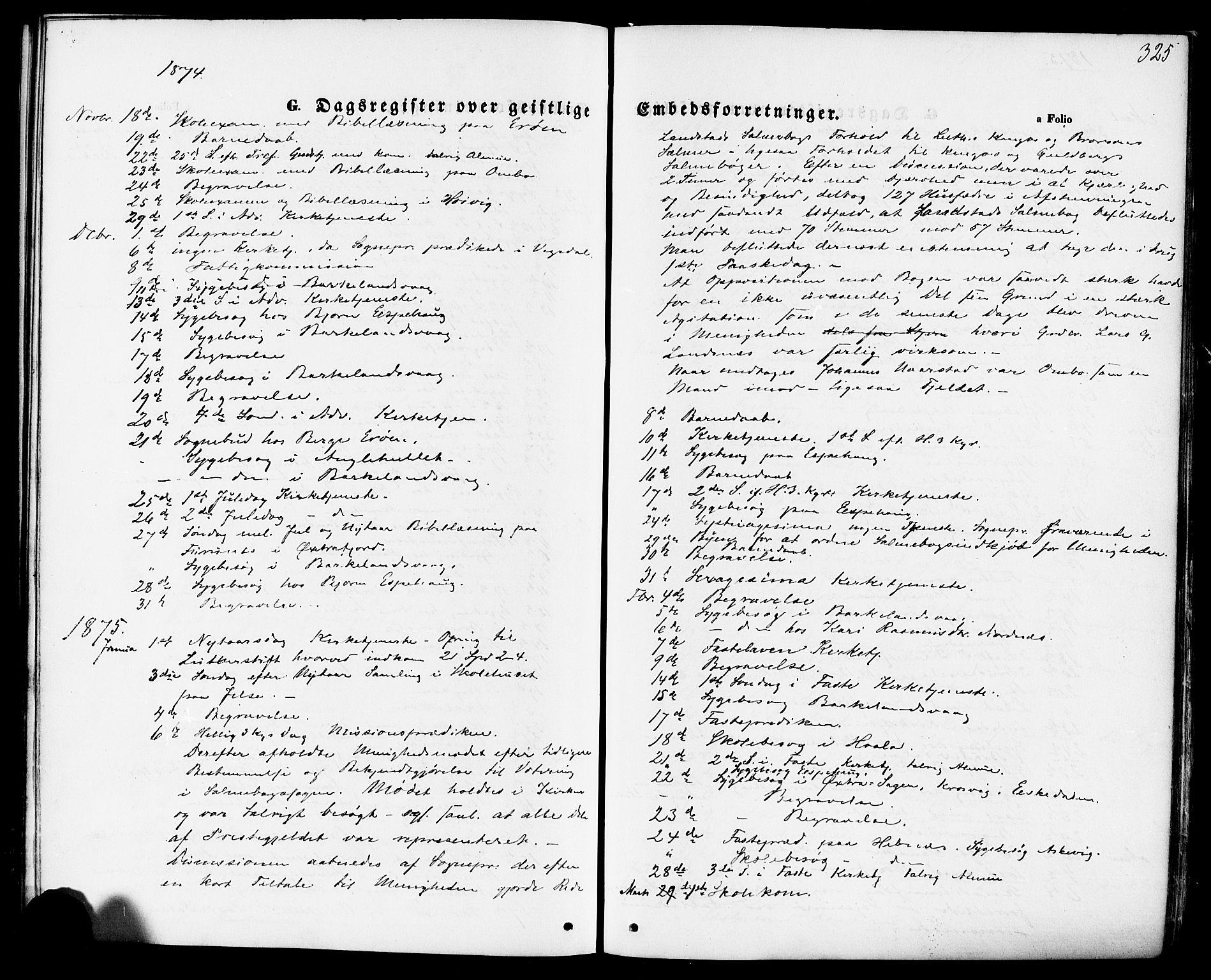 Jelsa sokneprestkontor, SAST/A-101842/01/IV: Parish register (official) no. A 8, 1867-1883, p. 325