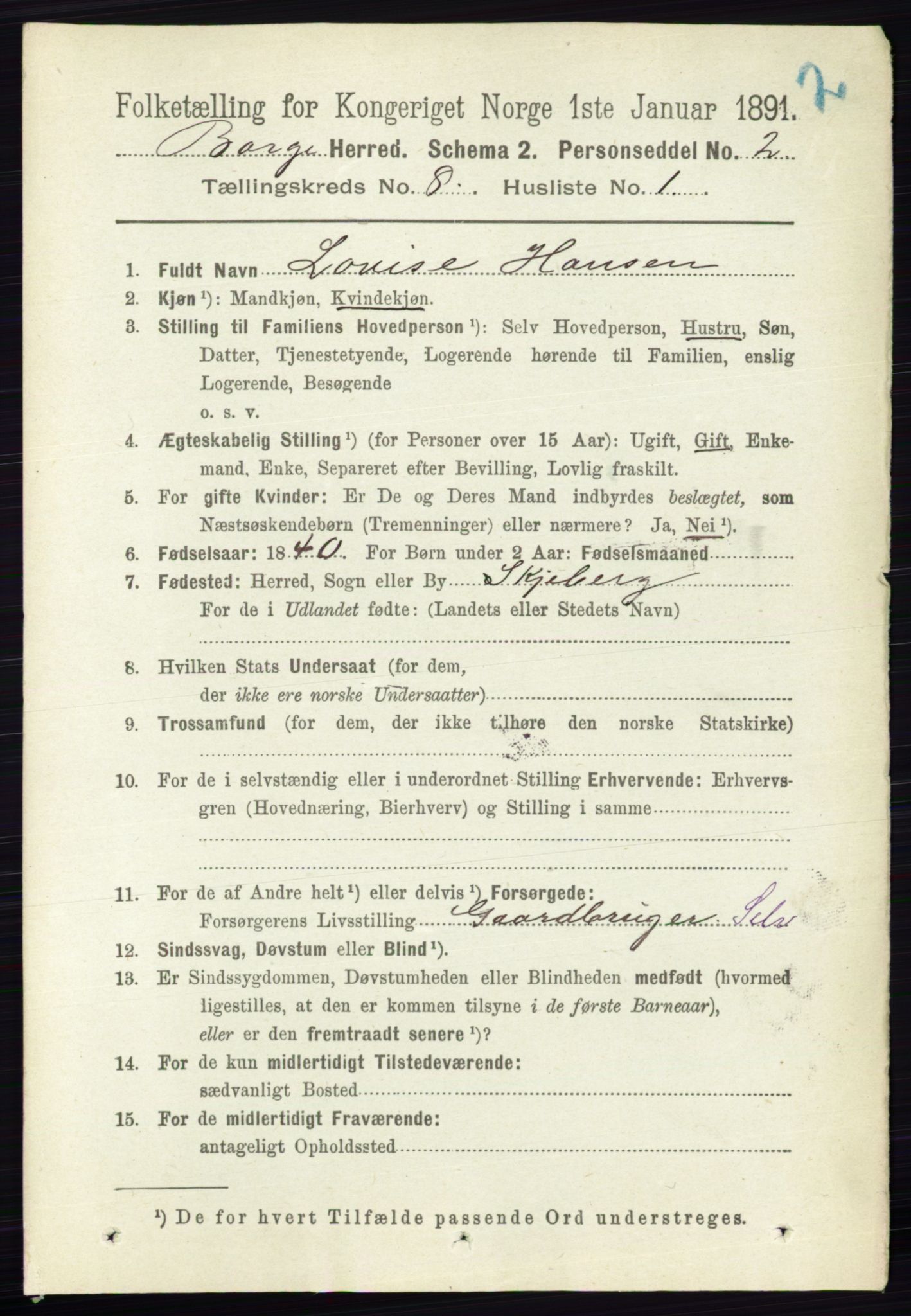 RA, 1891 census for 0113 Borge, 1891, p. 5130