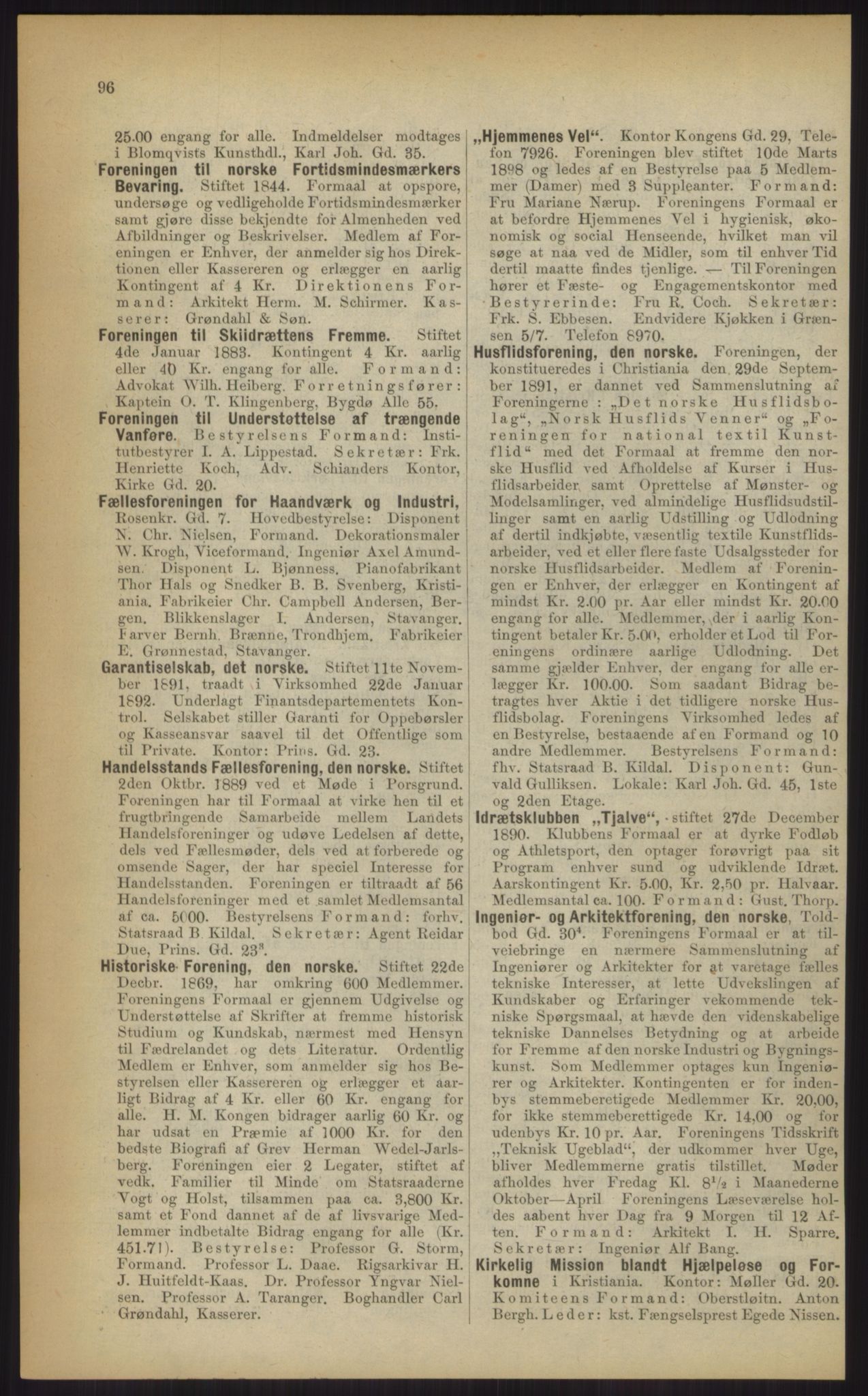 Kristiania/Oslo adressebok, PUBL/-, 1903, p. 96