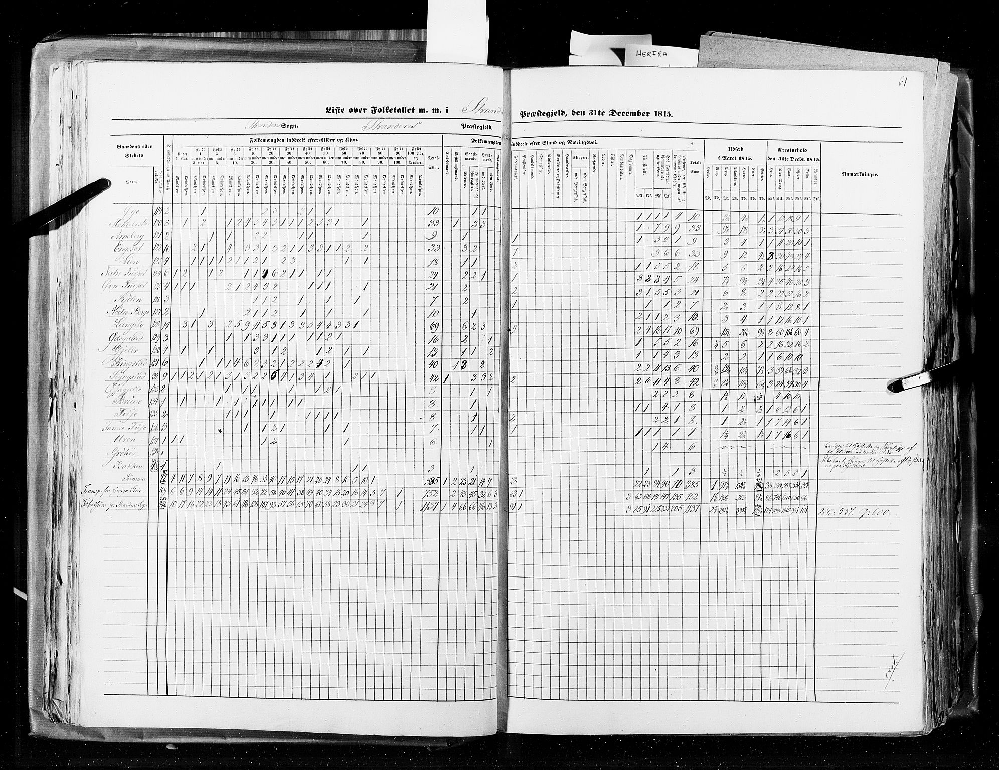 RA, Census 1845, vol. 8: Romsdal amt og Søndre Trondhjems amt, 1845, p. 61