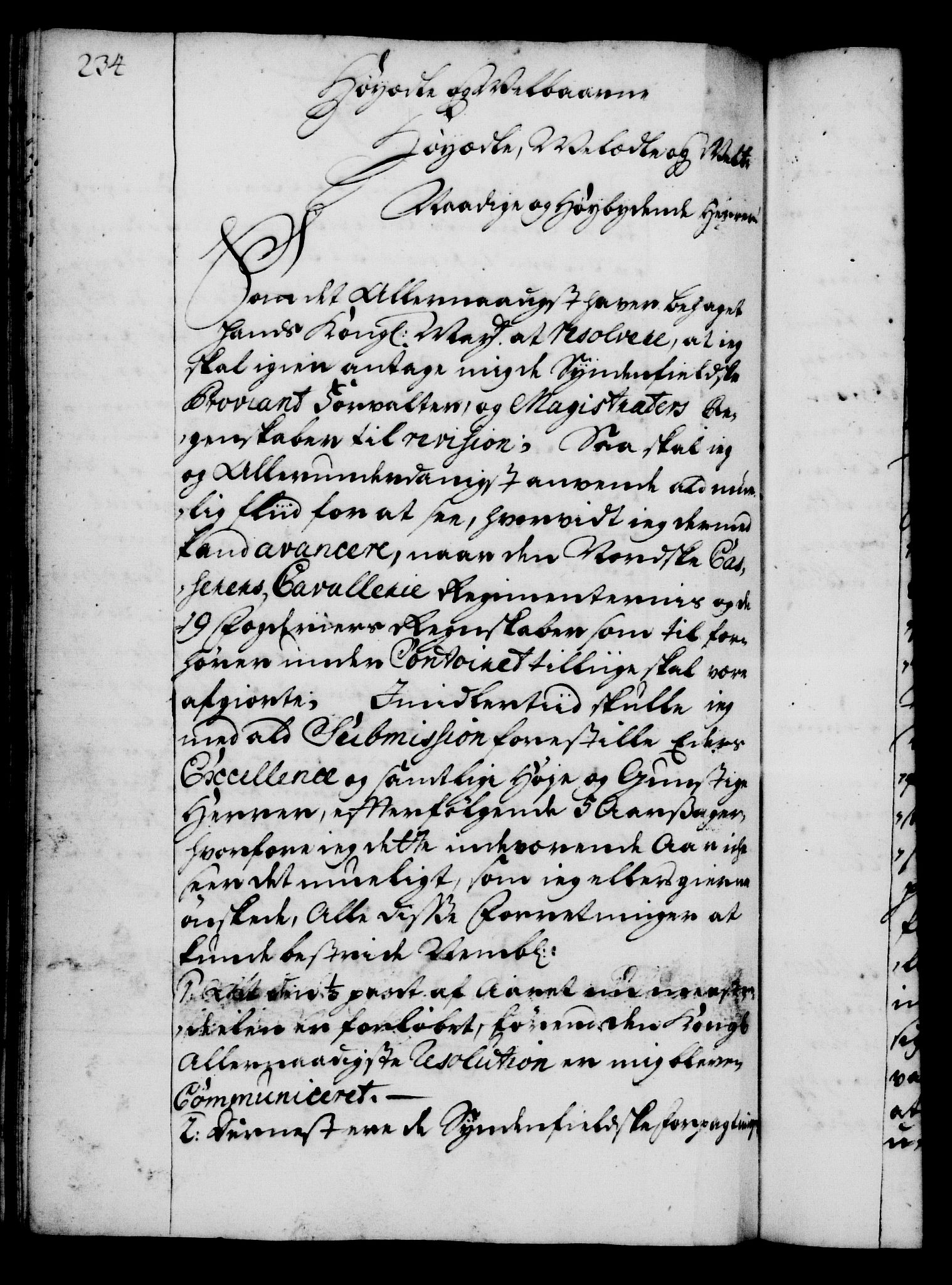 Rentekammeret, Kammerkanselliet, RA/EA-3111/G/Gg/Gga/L0002: Norsk ekspedisjonsprotokoll med register (merket RK 53.2), 1723-1727, p. 234