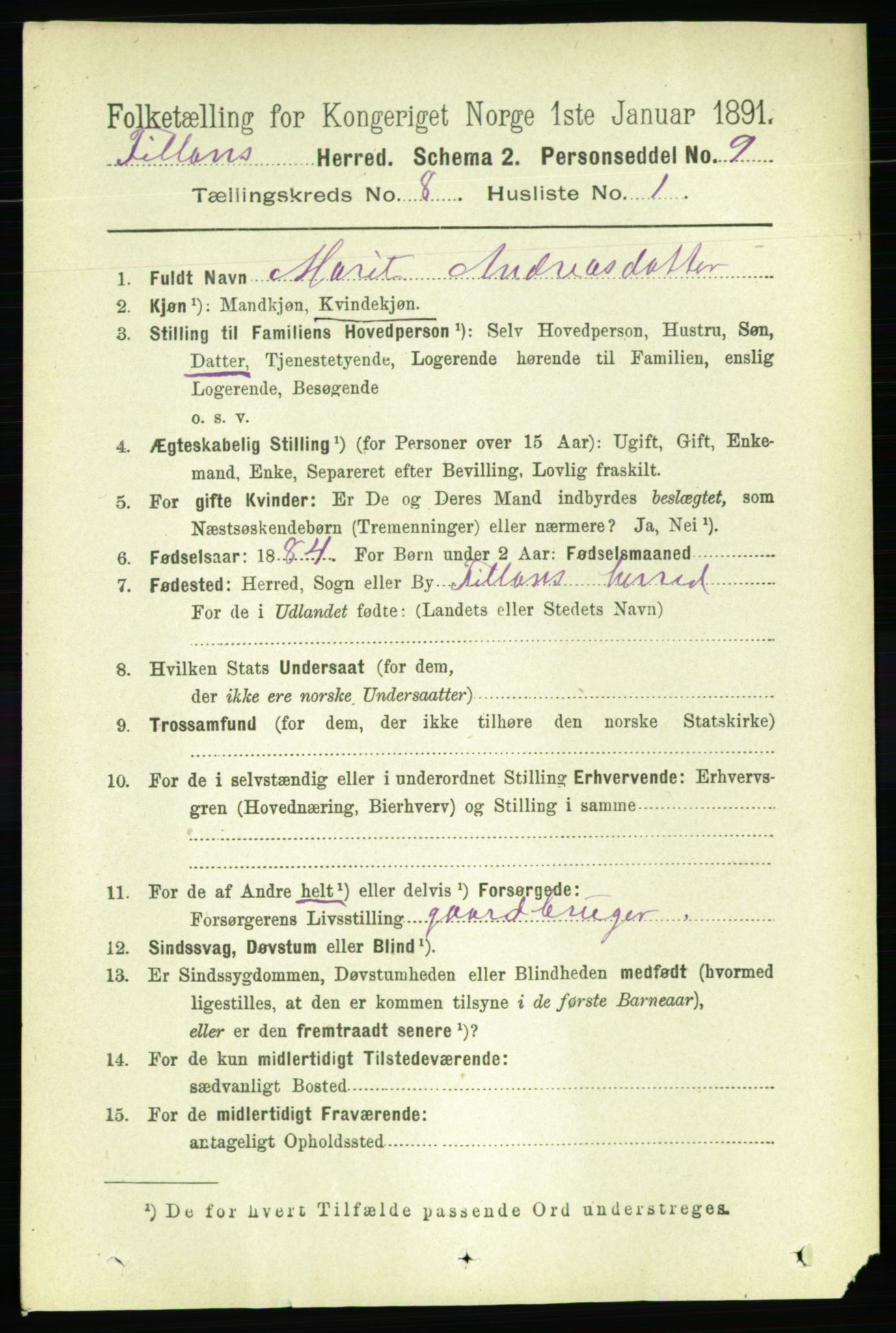 RA, 1891 census for 1616 Fillan, 1891, p. 1887